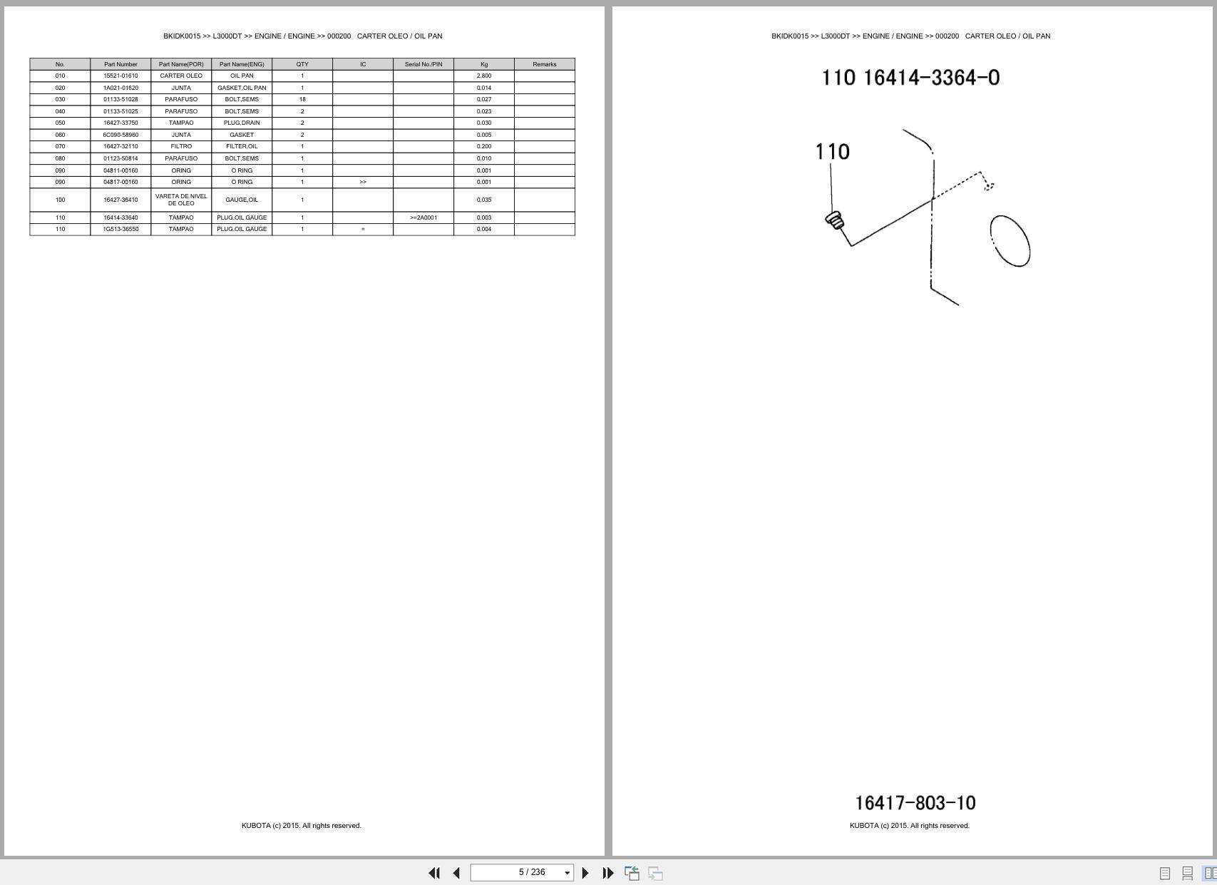 Kubota Tractor L3000DT Spare Parts Catalog EN PT (3)