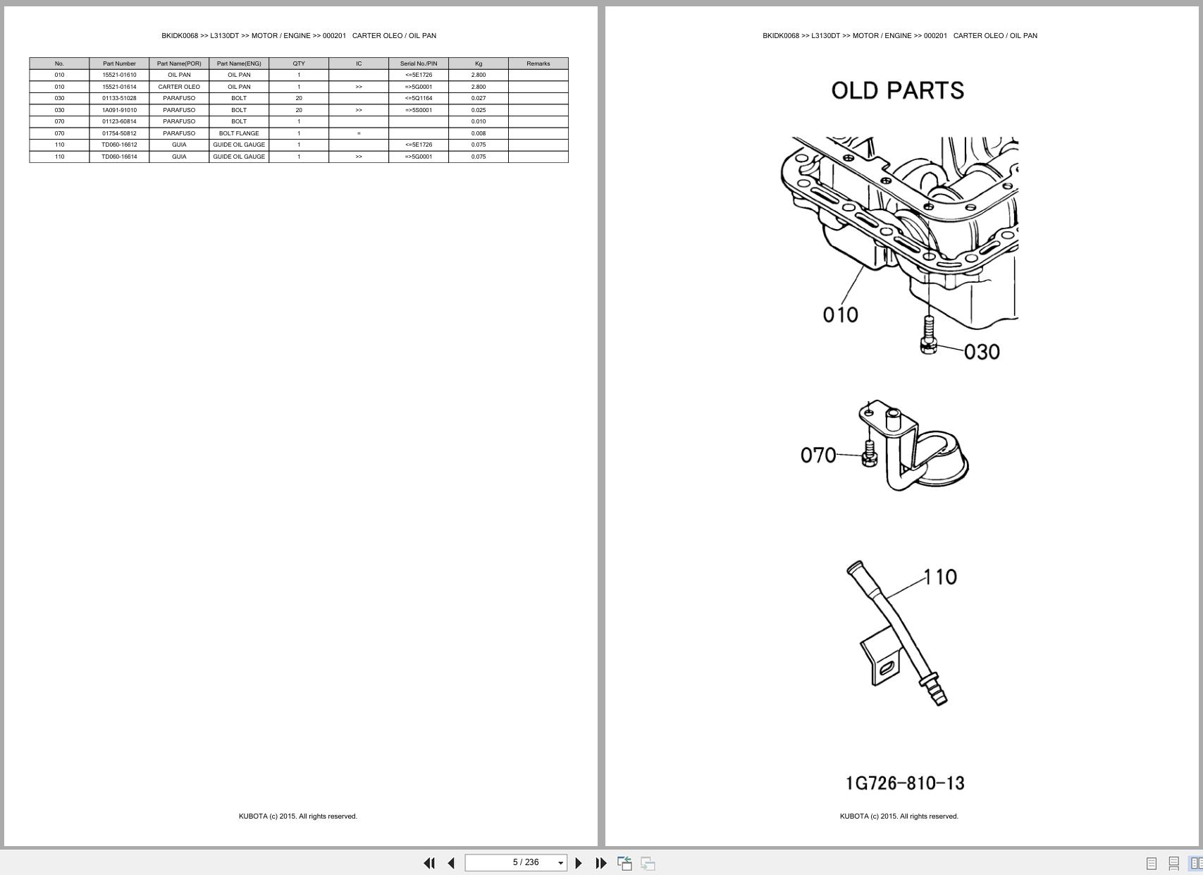 Kubota Tractor L3130DT Spare Parts Catalog EN PT (3)