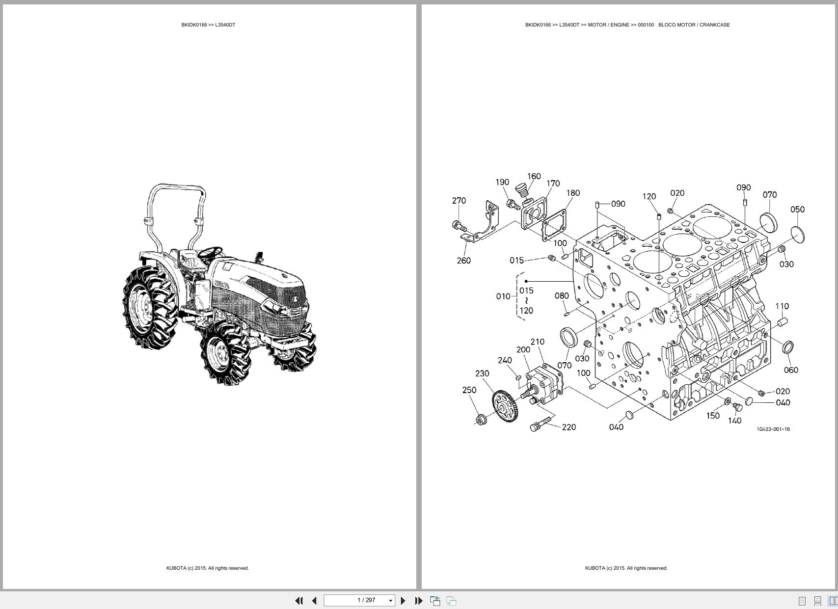 Kubota Tractor L3540DT Spare Parts Catalog EN PT (1)