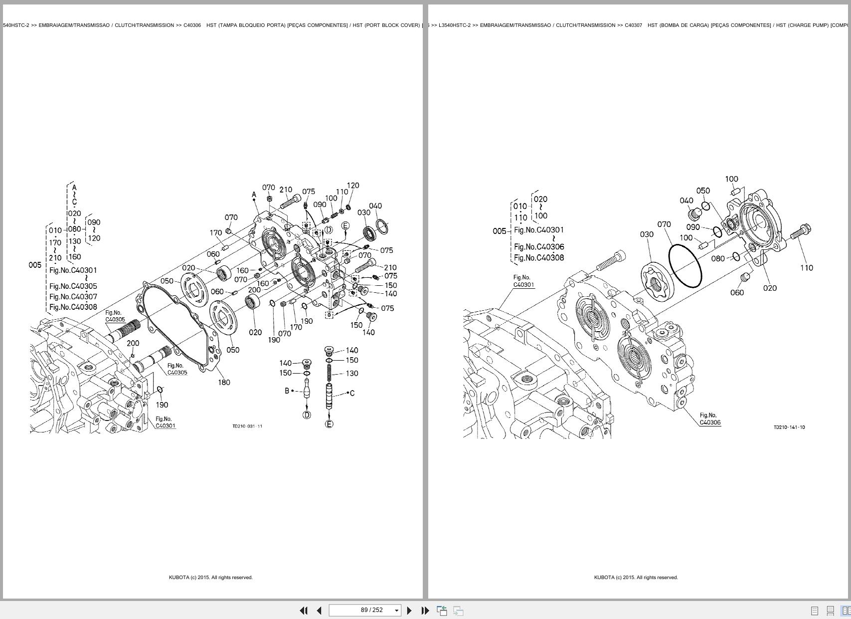 Kubota Tractor L3540HSTC 2 Spare Parts Catalog EN PT (2)