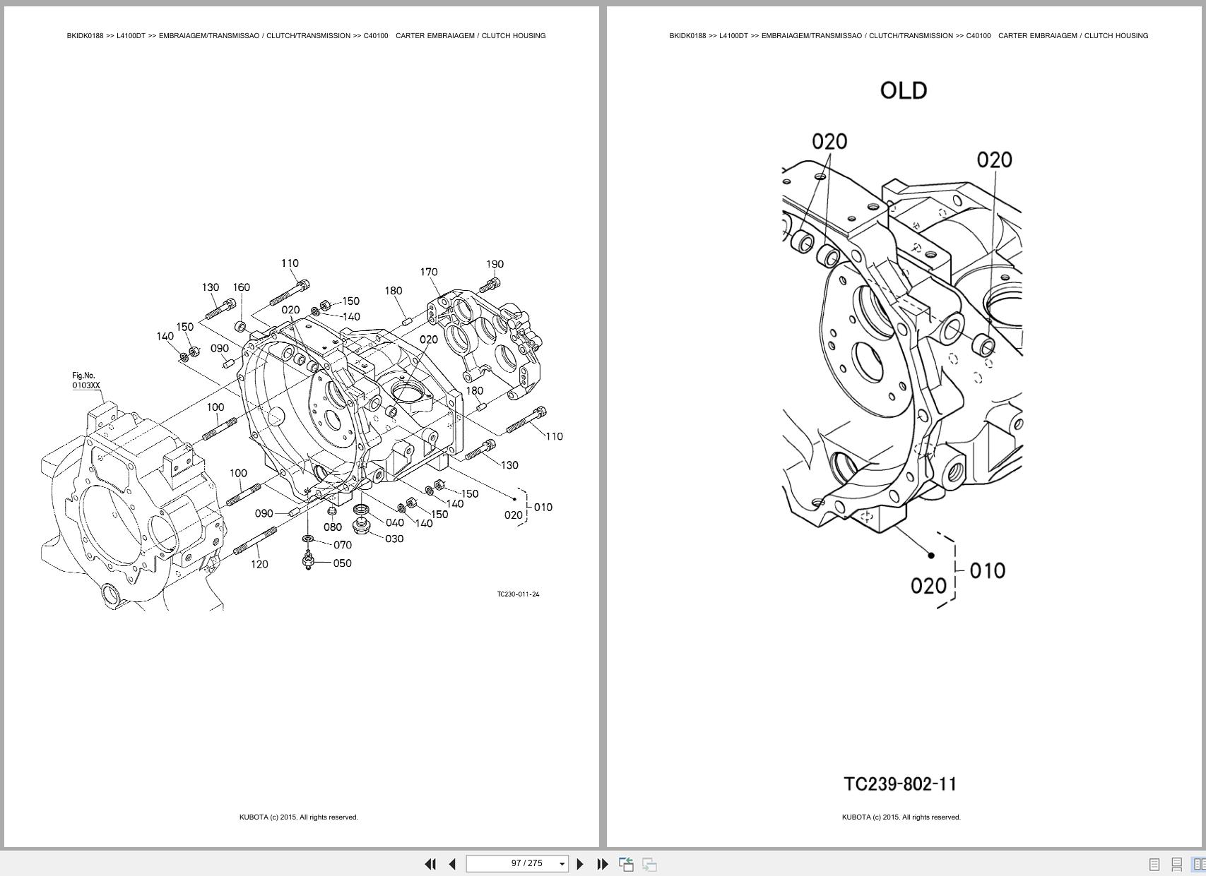 Kubota Tractor L4100DT Spare Parts Catalog EN PT (2)