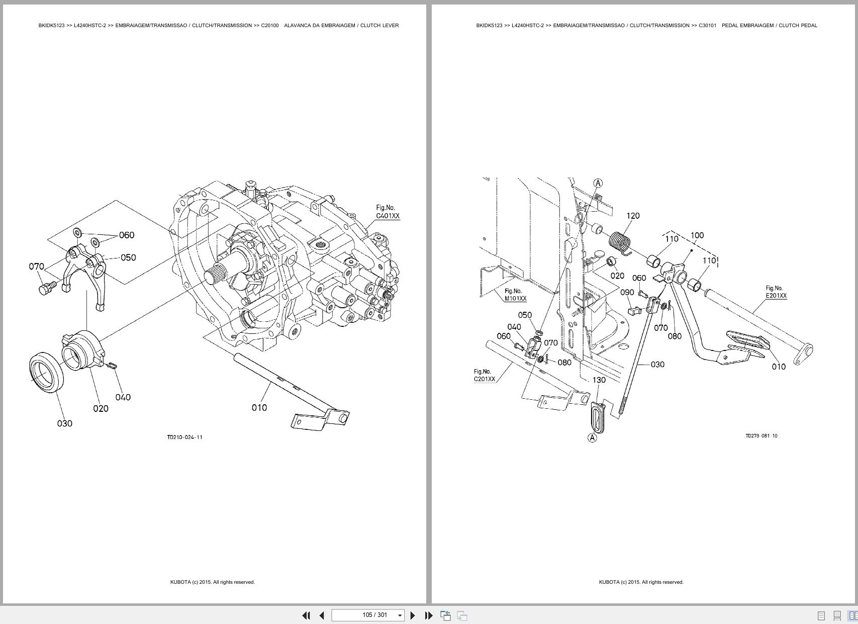 Kubota Tractor L4240HSTC 2 Spare Parts Catalog EN PT (2)