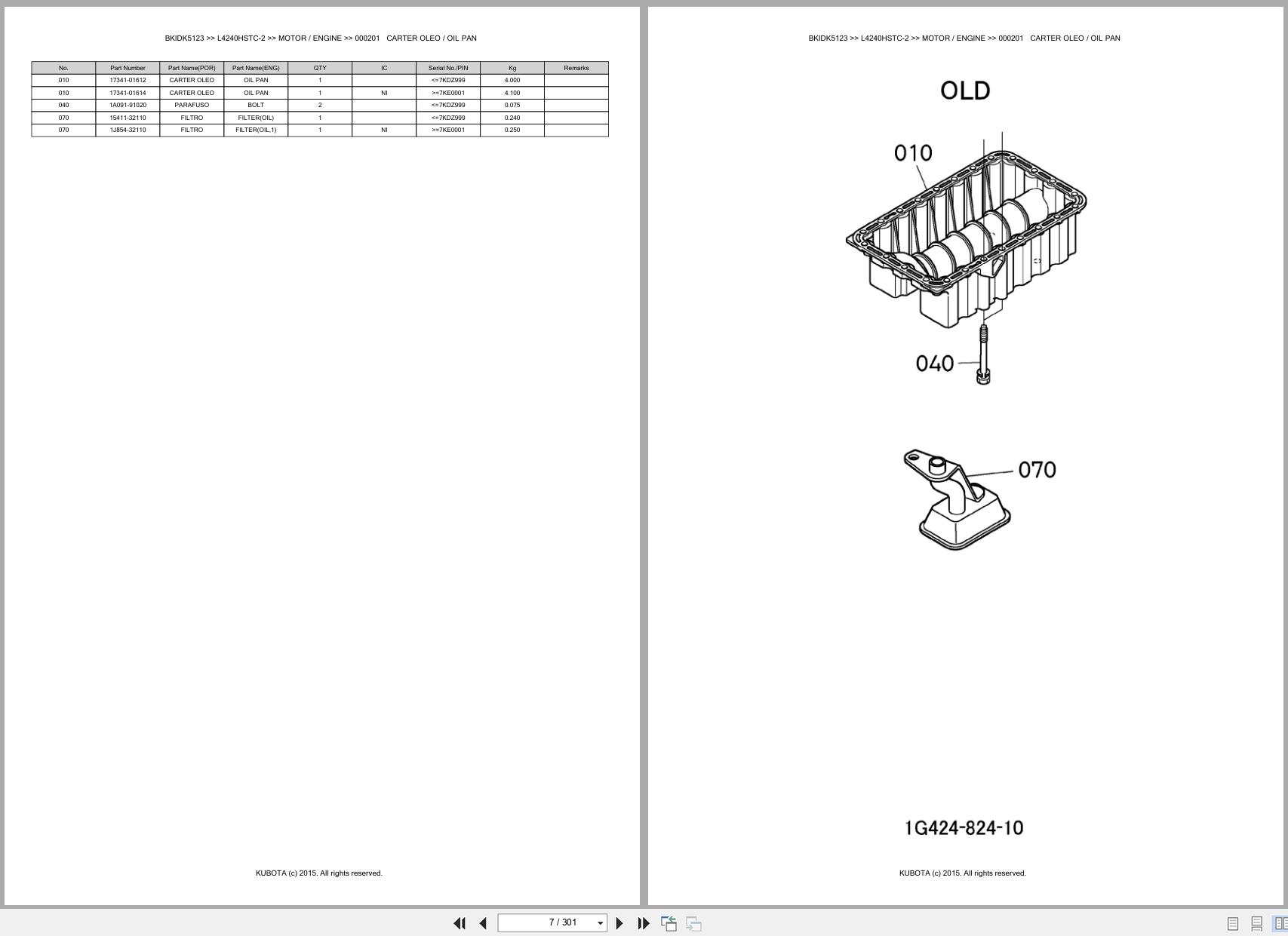 Kubota Tractor L4240HSTC 2 Spare Parts Catalog EN PT (3)