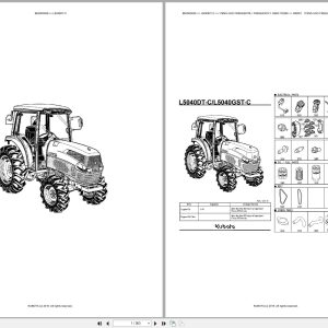 Kubota Tractor L5040DT C Spare Parts Catalog EN PT (1)