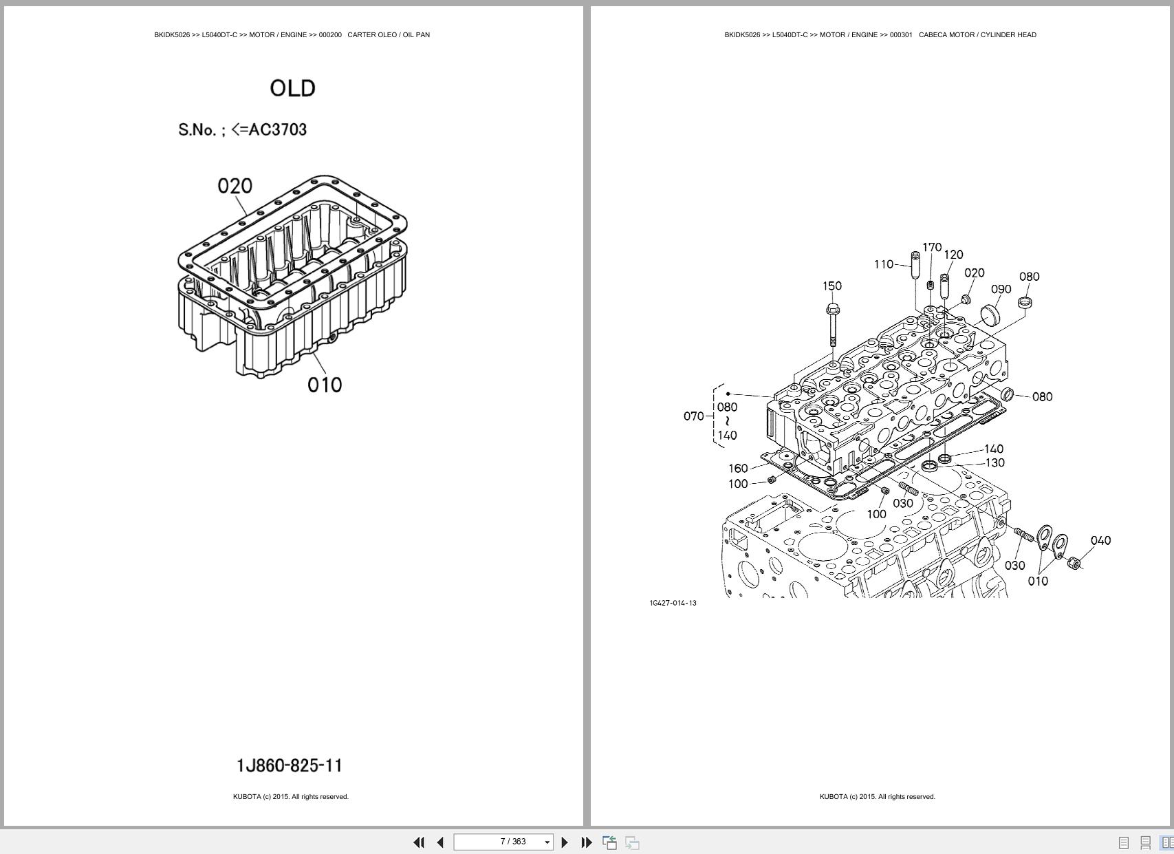 Kubota Tractor L5040DT C Spare Parts Catalog EN PT (3)