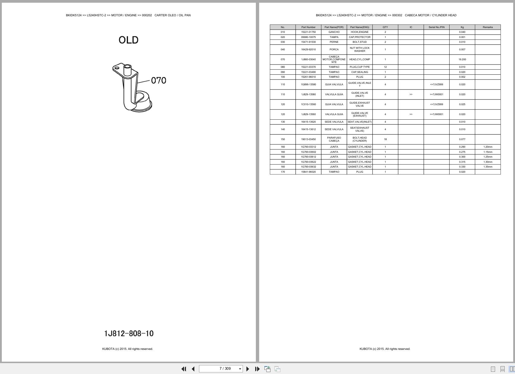 Kubota Tractor L5240HSTC 2 Spare Parts Catalog EN PT (3)