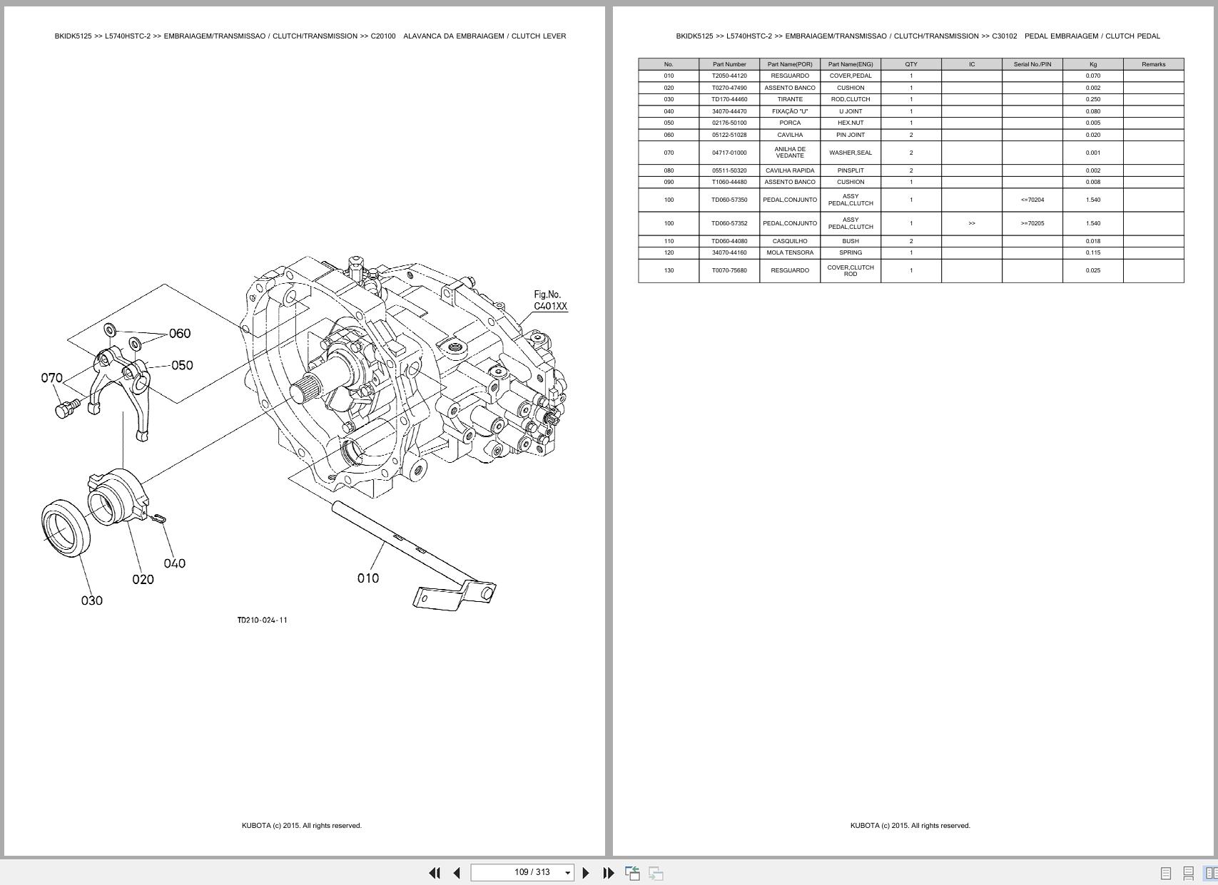 Kubota Tractor L5740HSTC 2 Spare Parts Catalog EN PT (2)