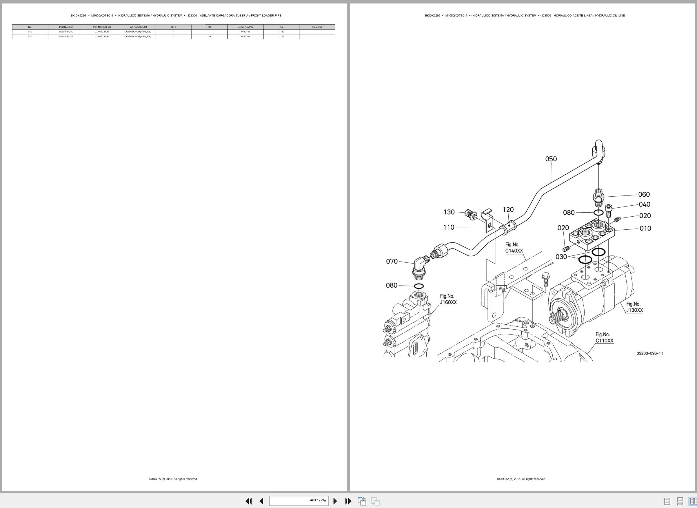 Kubota Tractor M105GXDTSC 4 Spare Parts Catalog EN ES (3)