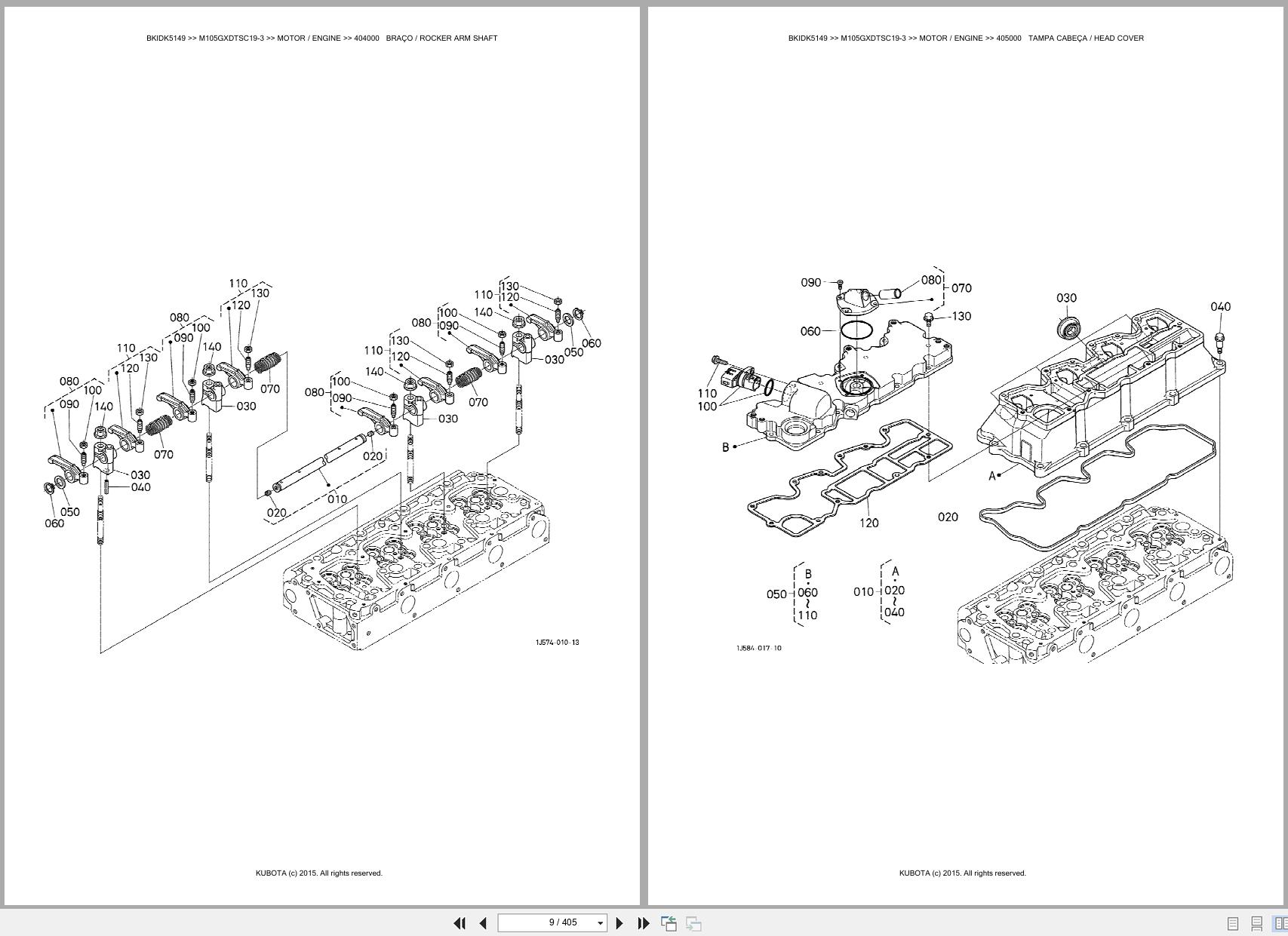 Kubota Tractor M105GXDTSC19 3 Spare Parts Catalog EN PT (3)