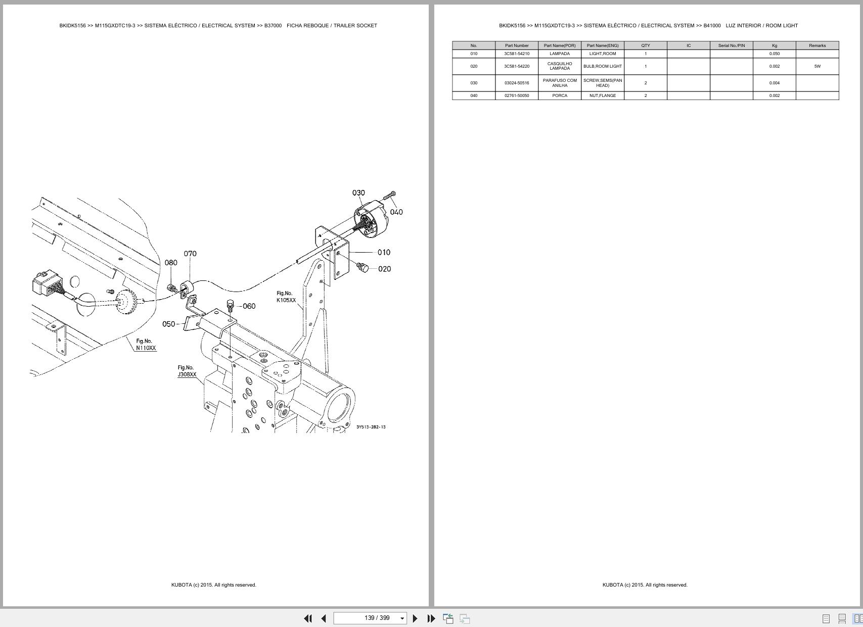 Kubota Tractor M115GXDTC19 3 Spare Parts Catalog EN PT (2)