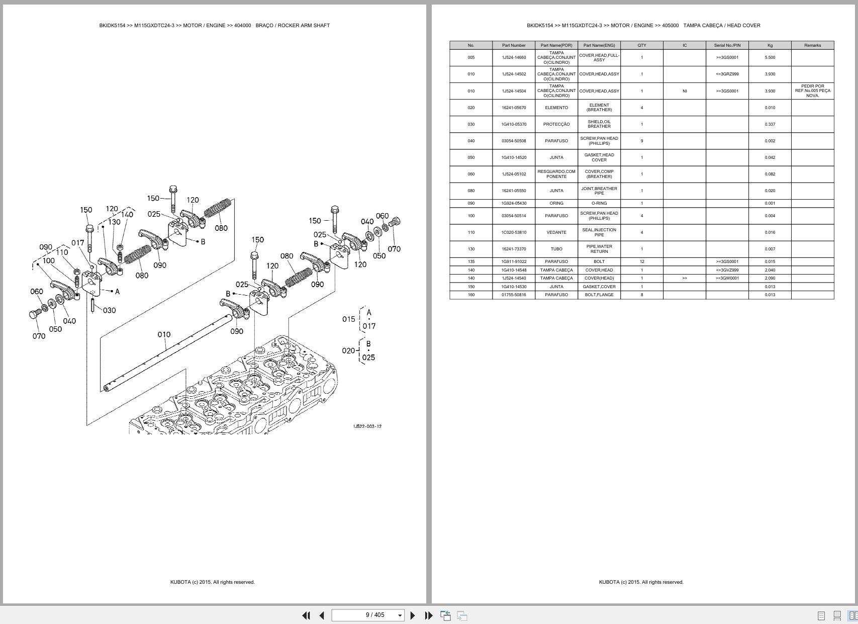 Kubota Tractor M115GXDTC24 3 Spare Parts Catalog EN PT (3)
