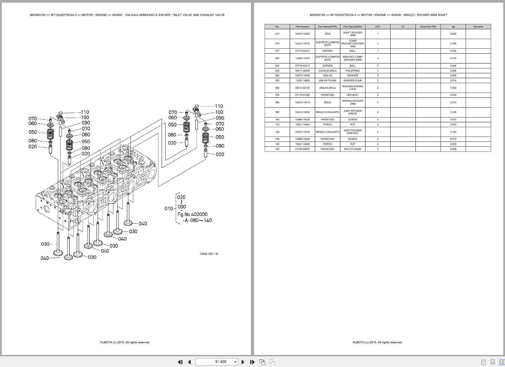 Kubota Tractor M115GXDTSC24 3 Spare Parts Catalog EN PT (3)