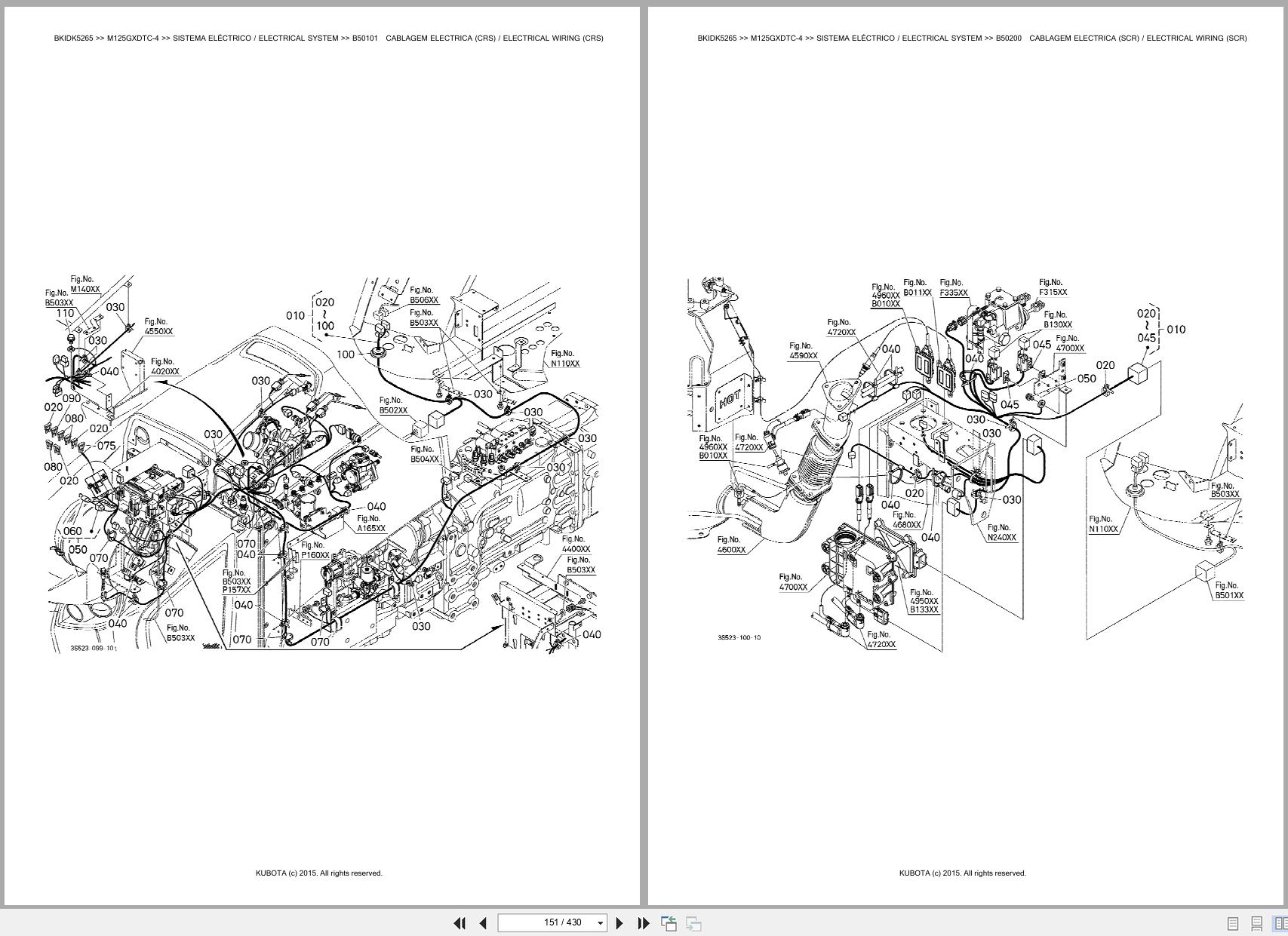 Kubota Tractor M125GXDTC 4 Spare Parts Catalog EN PT (2)