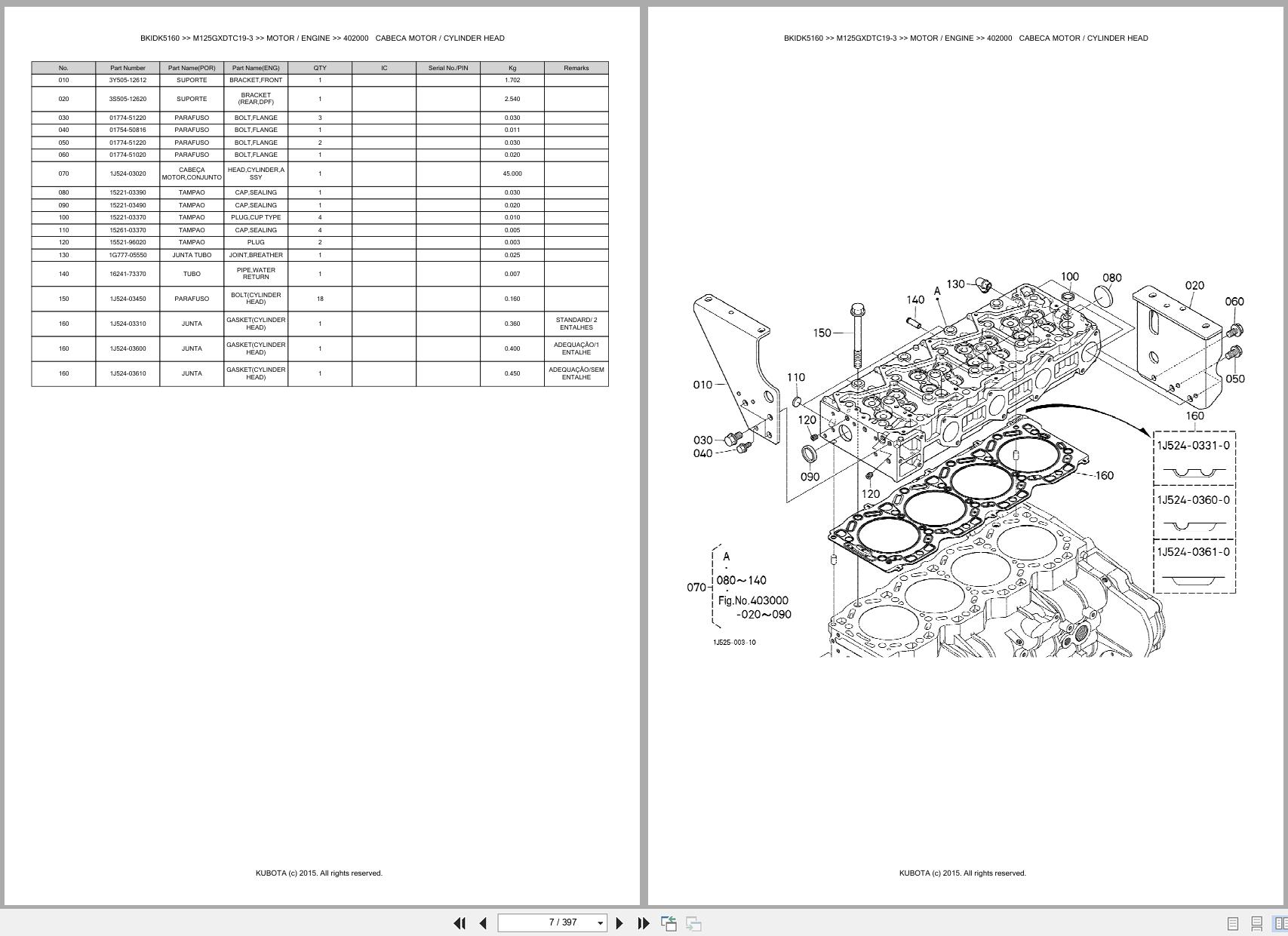 Kubota Tractor M125GXDTC19 3 Spare Parts Catalog EN PT (3)