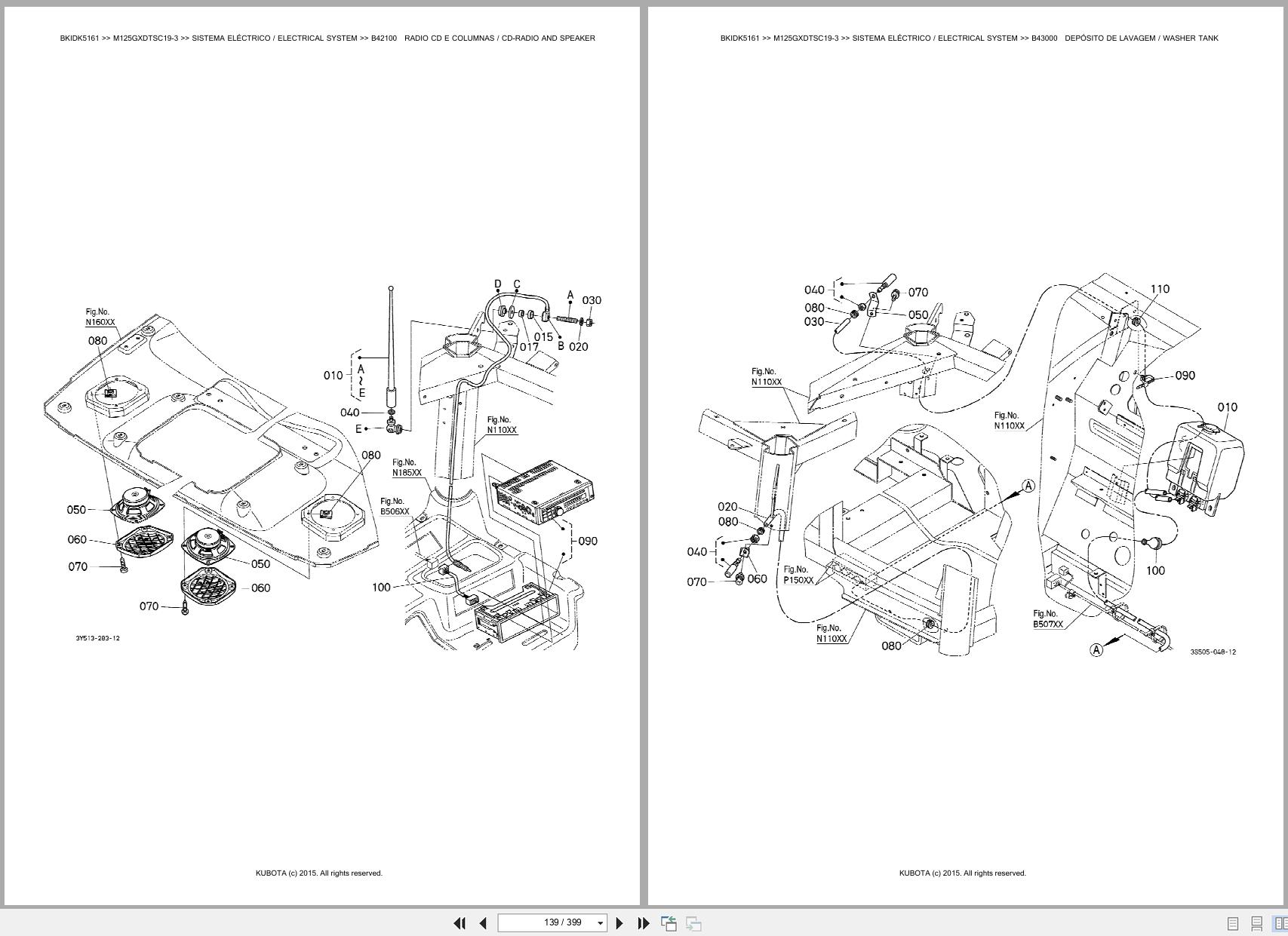 Kubota Tractor M125GXDTSC19 3 Spare Parts Catalog EN PT (2)