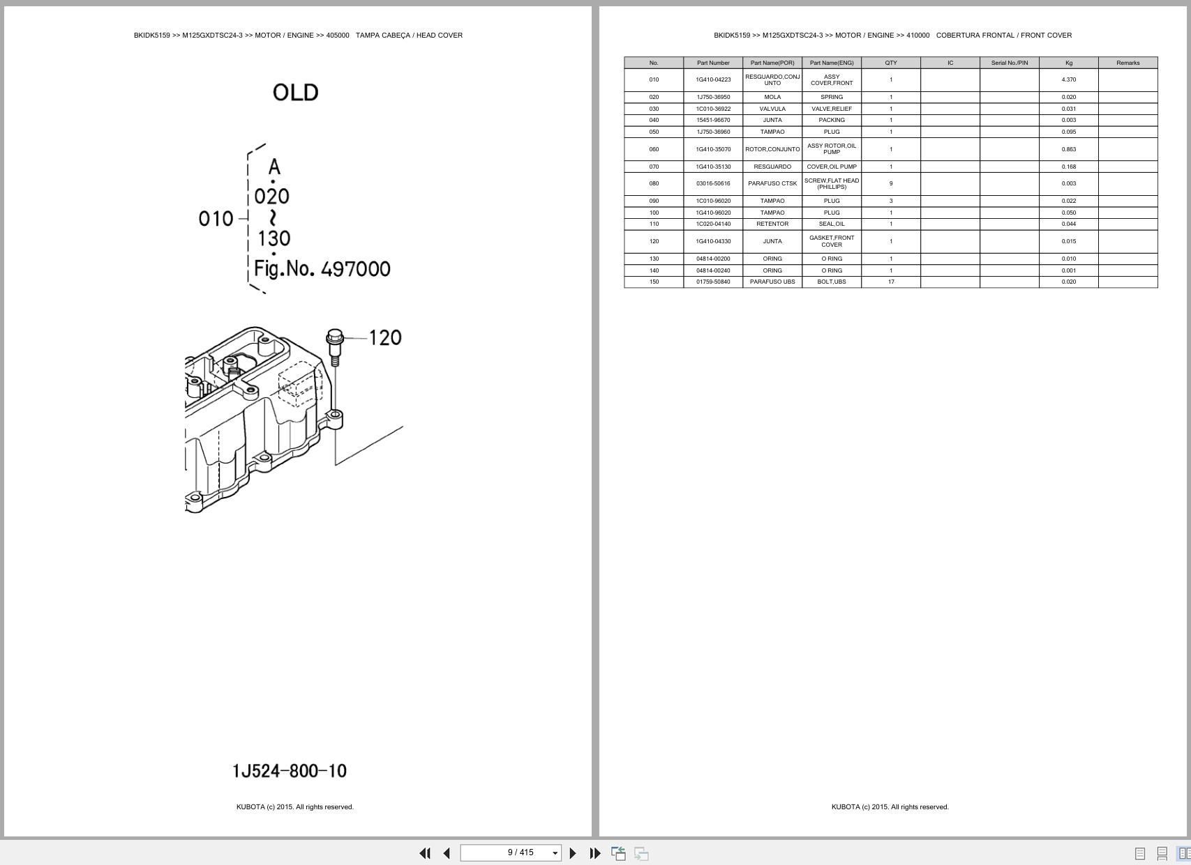 Kubota Tractor M125GXDTSC24 3 Spare Parts Catalog EN PT (3)