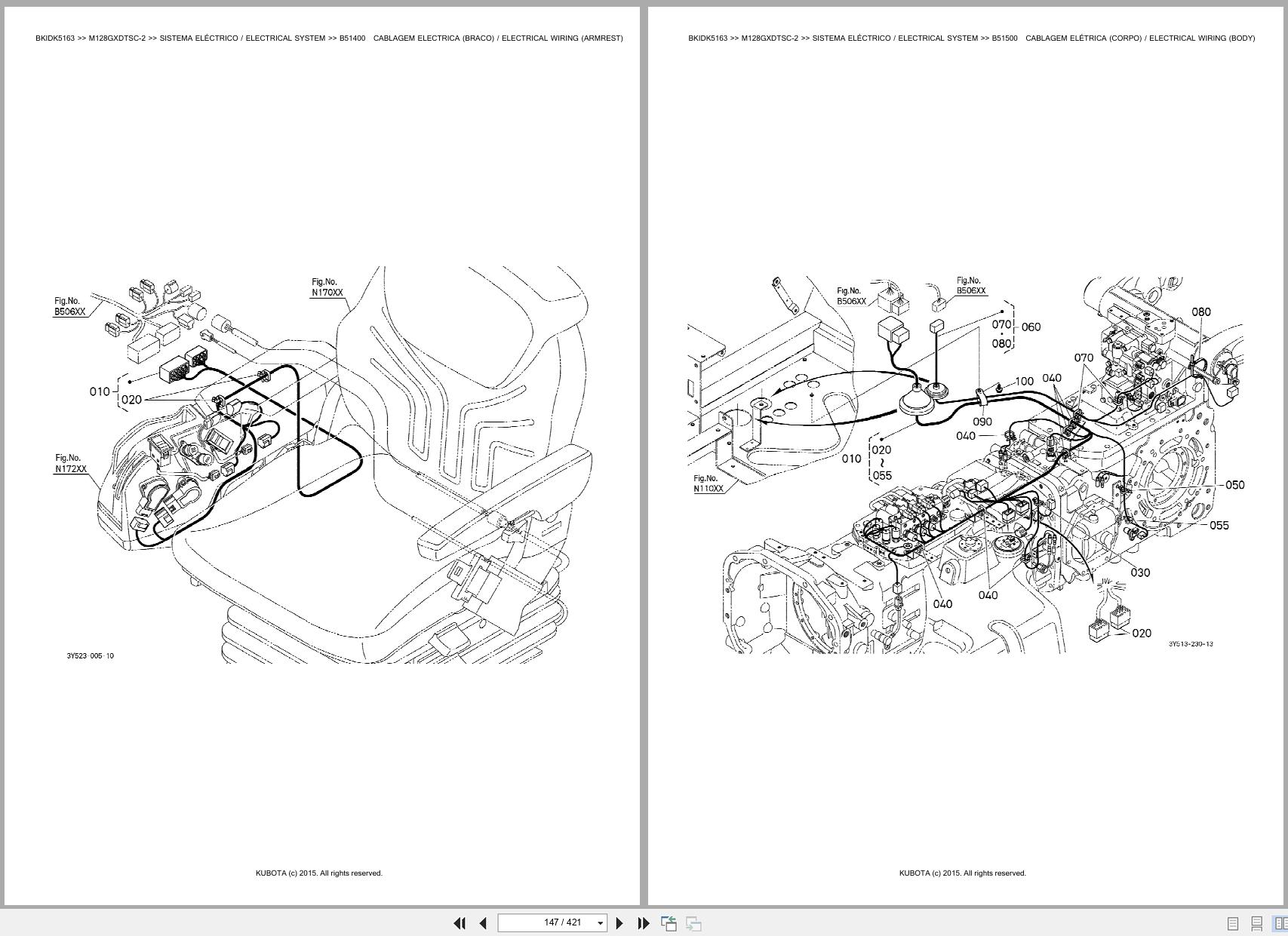 Kubota Tractor M128GXDTSC 2 Spare Parts Catalog EN PT (2)