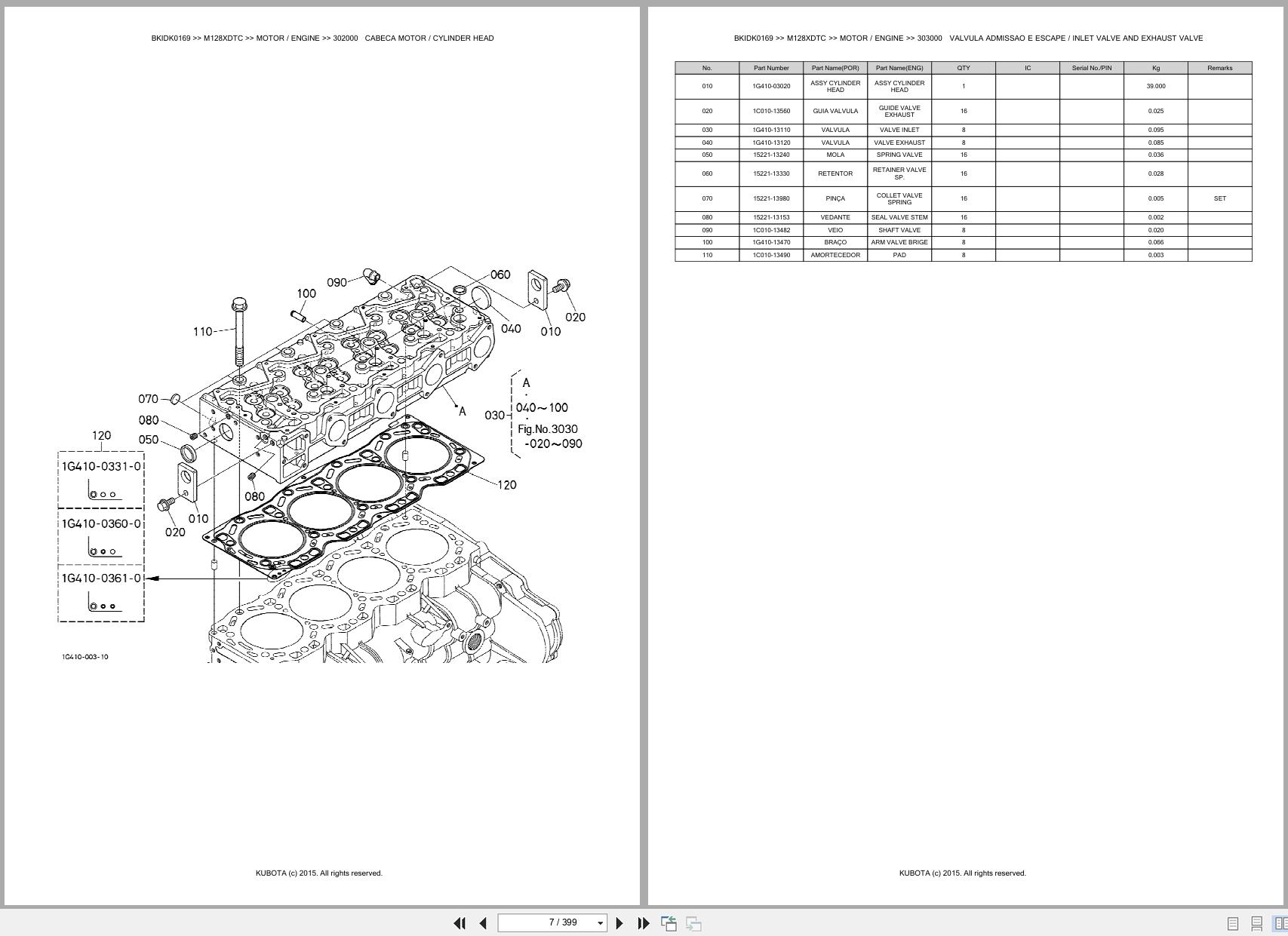 Kubota Tractor M128XDTC Spare Parts Catalog EN PT (3)