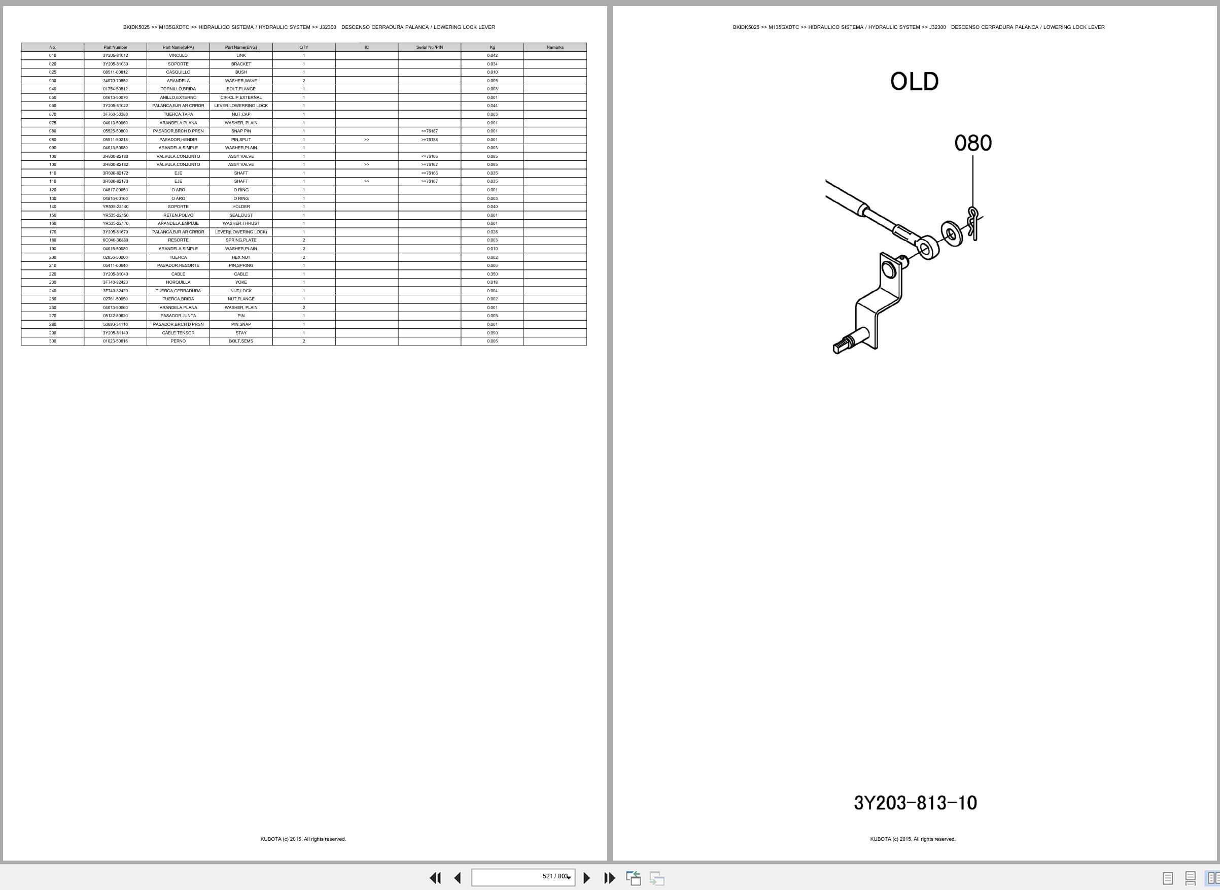 Kubota Tractor M135GXDTC Spare Parts Catalog EN ES (3)