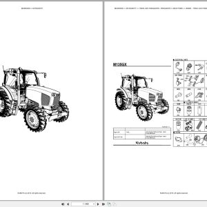 Kubota Tractor M135GXDTC Spare Parts Catalog EN PT (1)