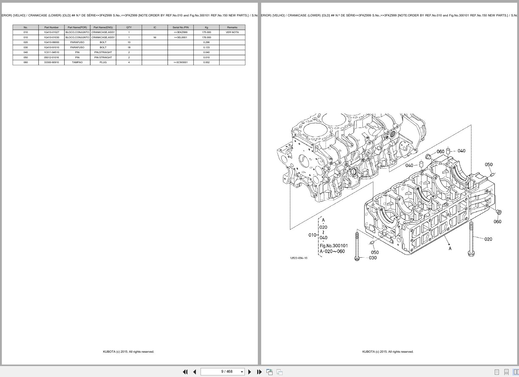 Kubota Tractor M135GXDTC Spare Parts Catalog EN PT (3)