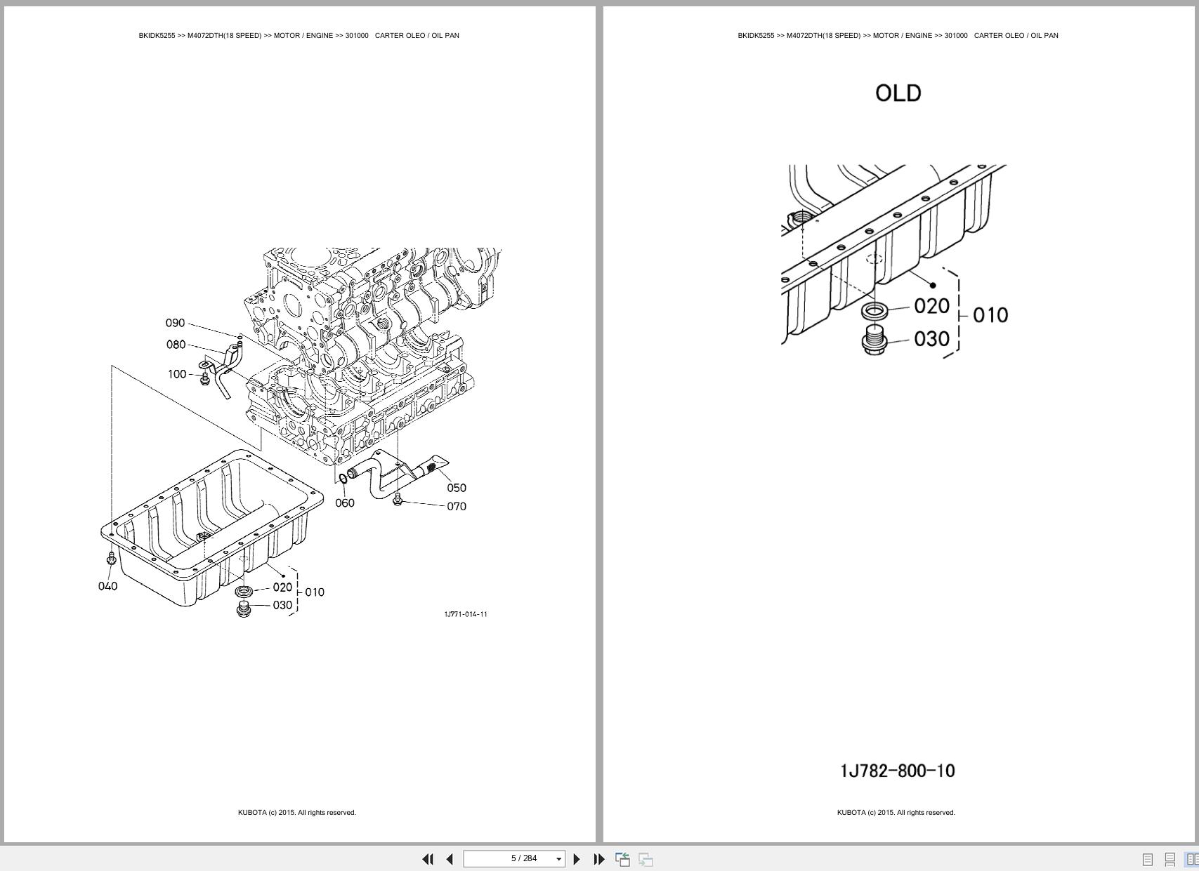 Kubota Tractor M4072DTH 18 SPEED Spare Parts Catalog EN PT (3)
