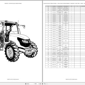 Kubota Tractor M4073DTHC DUAL SPEED 36 SPEED Spare Parts Catalog EN PT (1)