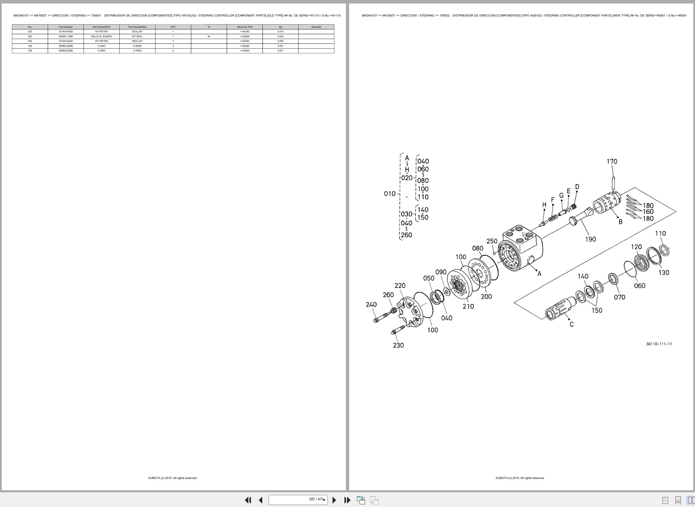 Kubota Tractor M4700DT Spare Parts Catalog EN ES (3)