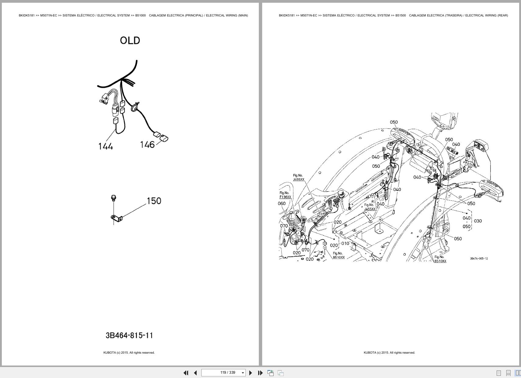 Kubota Tractor M5071N EC Spare Parts Catalog EN PT (2)