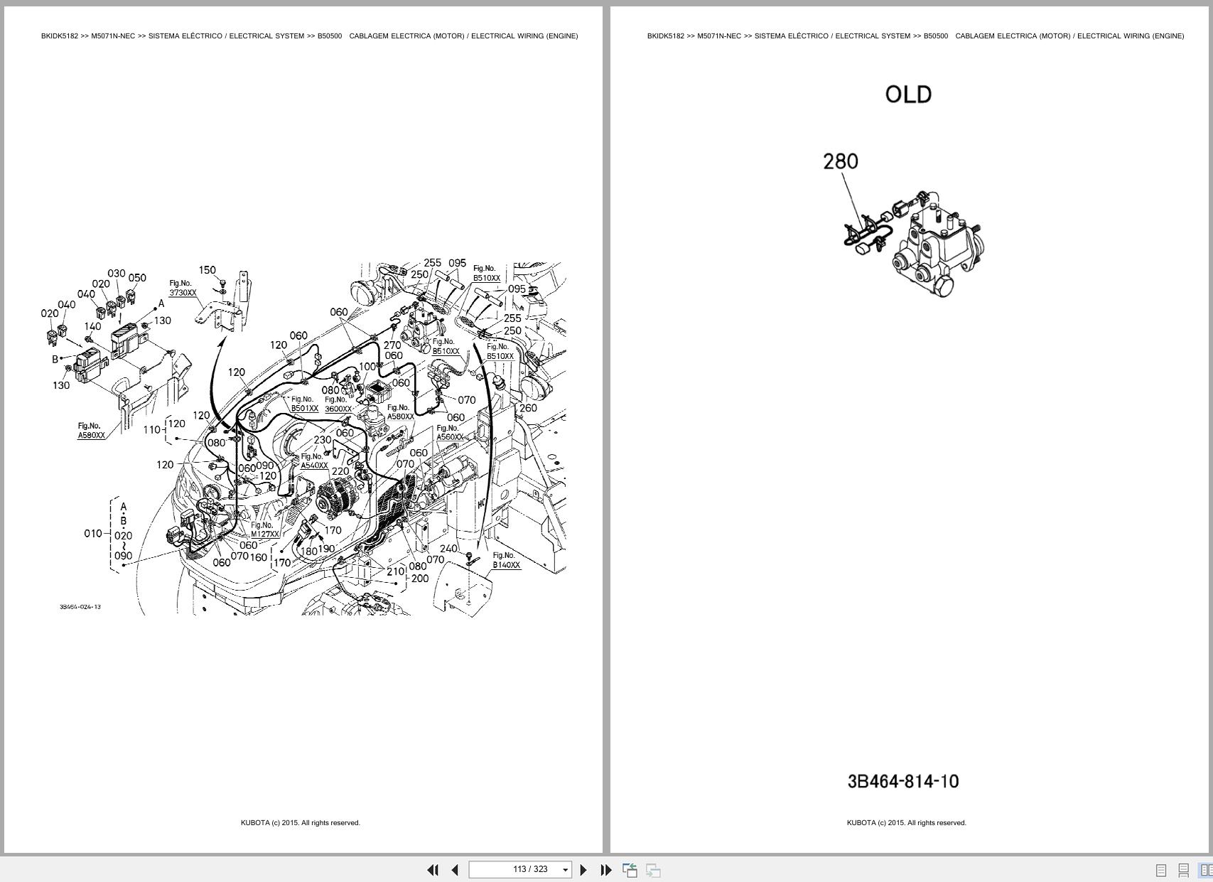 Kubota Tractor M5071N NEC Spare Parts Catalog EN PT (2)