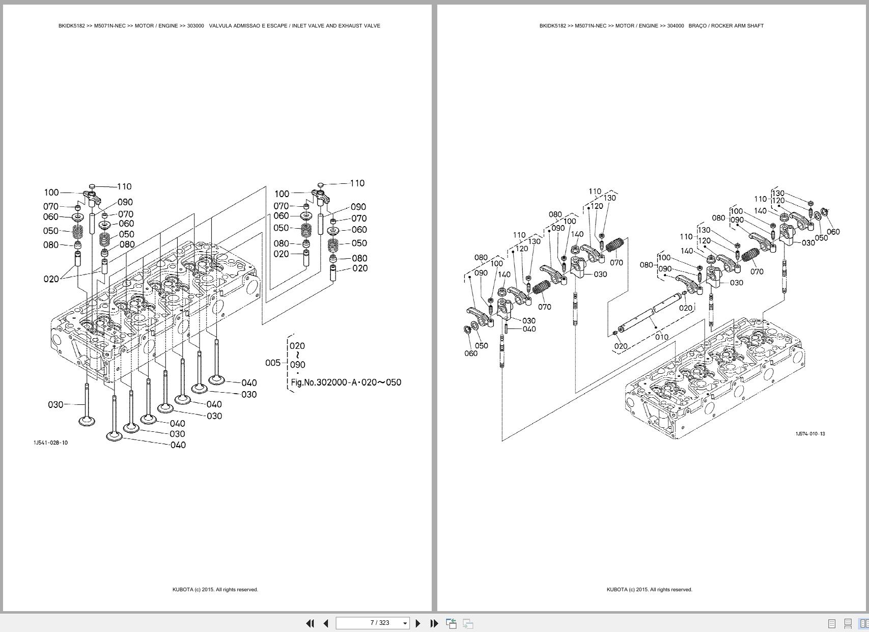 Kubota Tractor M5071N NEC Spare Parts Catalog EN PT (3)