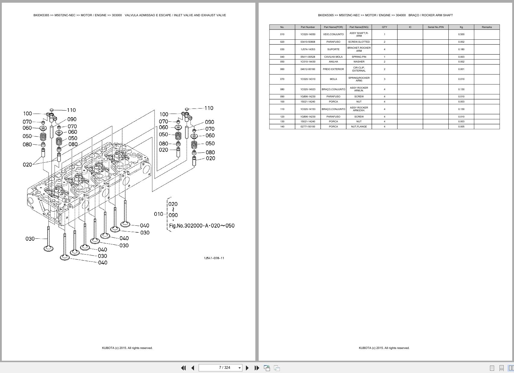 Kubota Tractor M5072NC NEC Spare Parts Catalog EN PT (3)