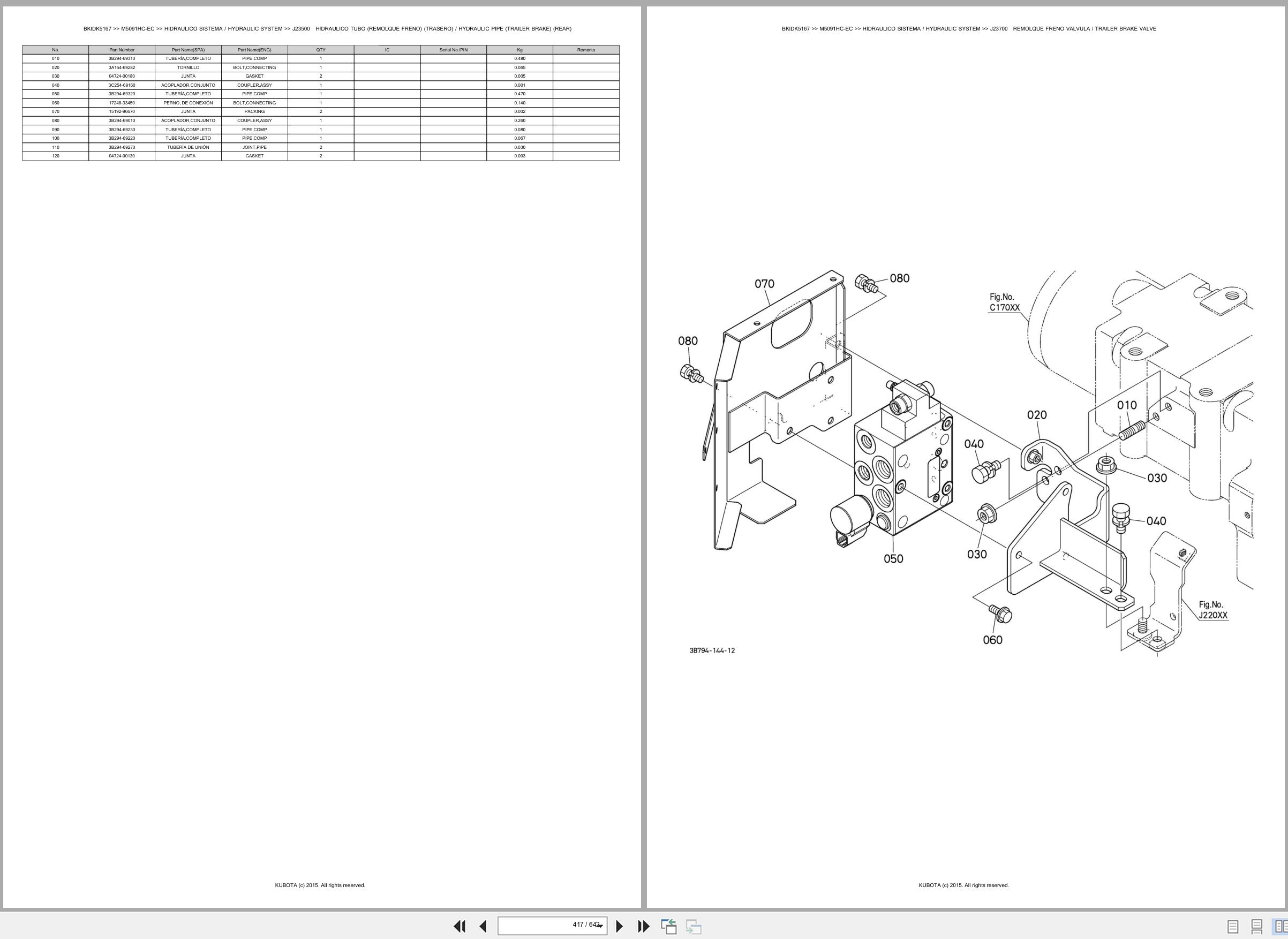 Kubota Tractor M5091HC EC Spare Parts Catalog EN ES (3)