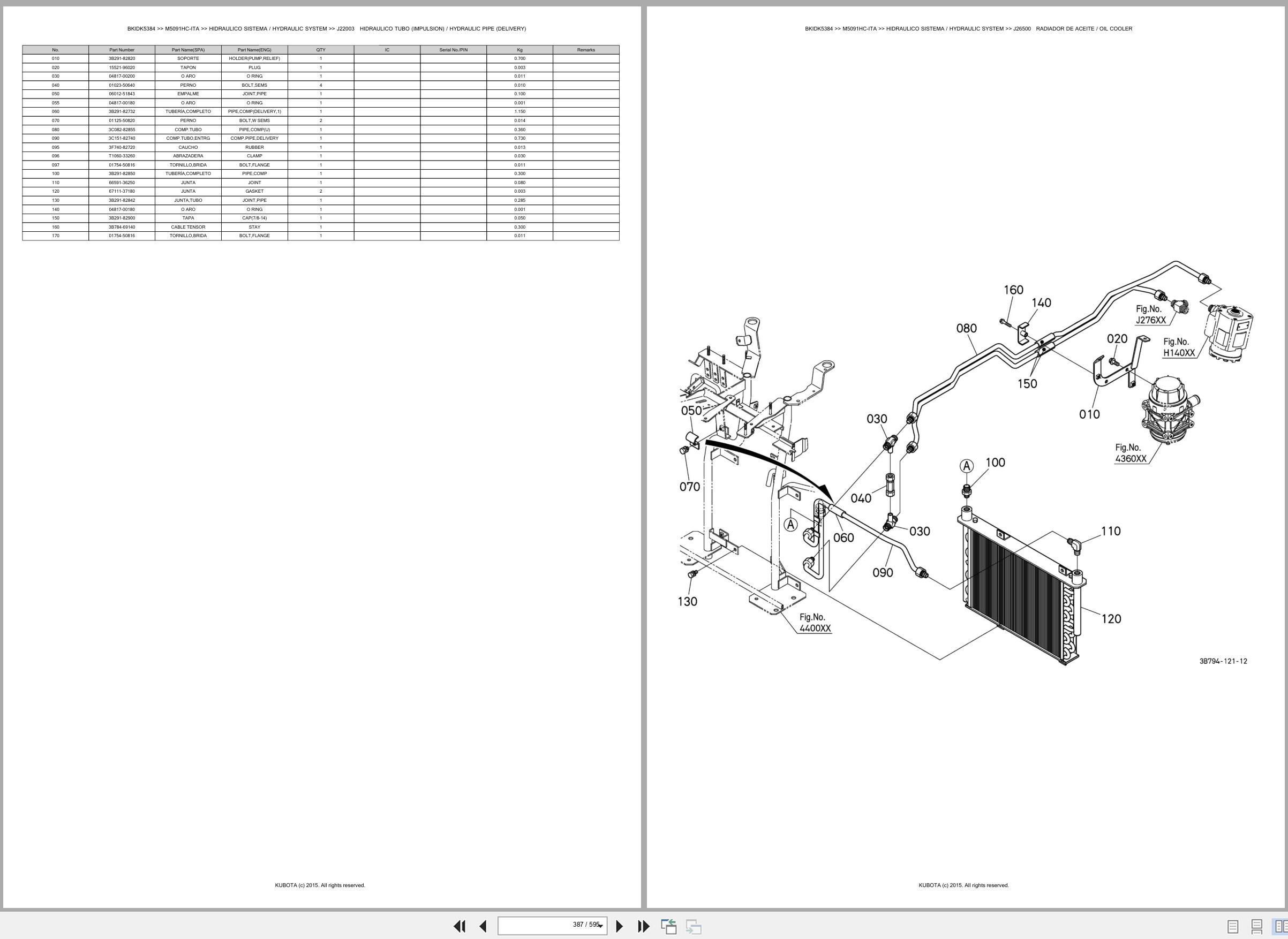 Kubota Tractor M5091HC ITA Spare Parts Catalog EN ES (3)
