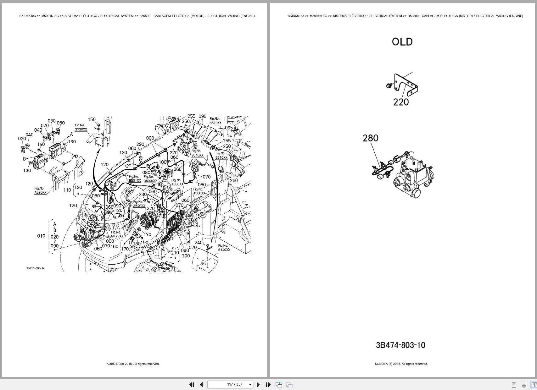 Kubota Tractor M5091N EC Spare Parts Catalog EN PT (2)