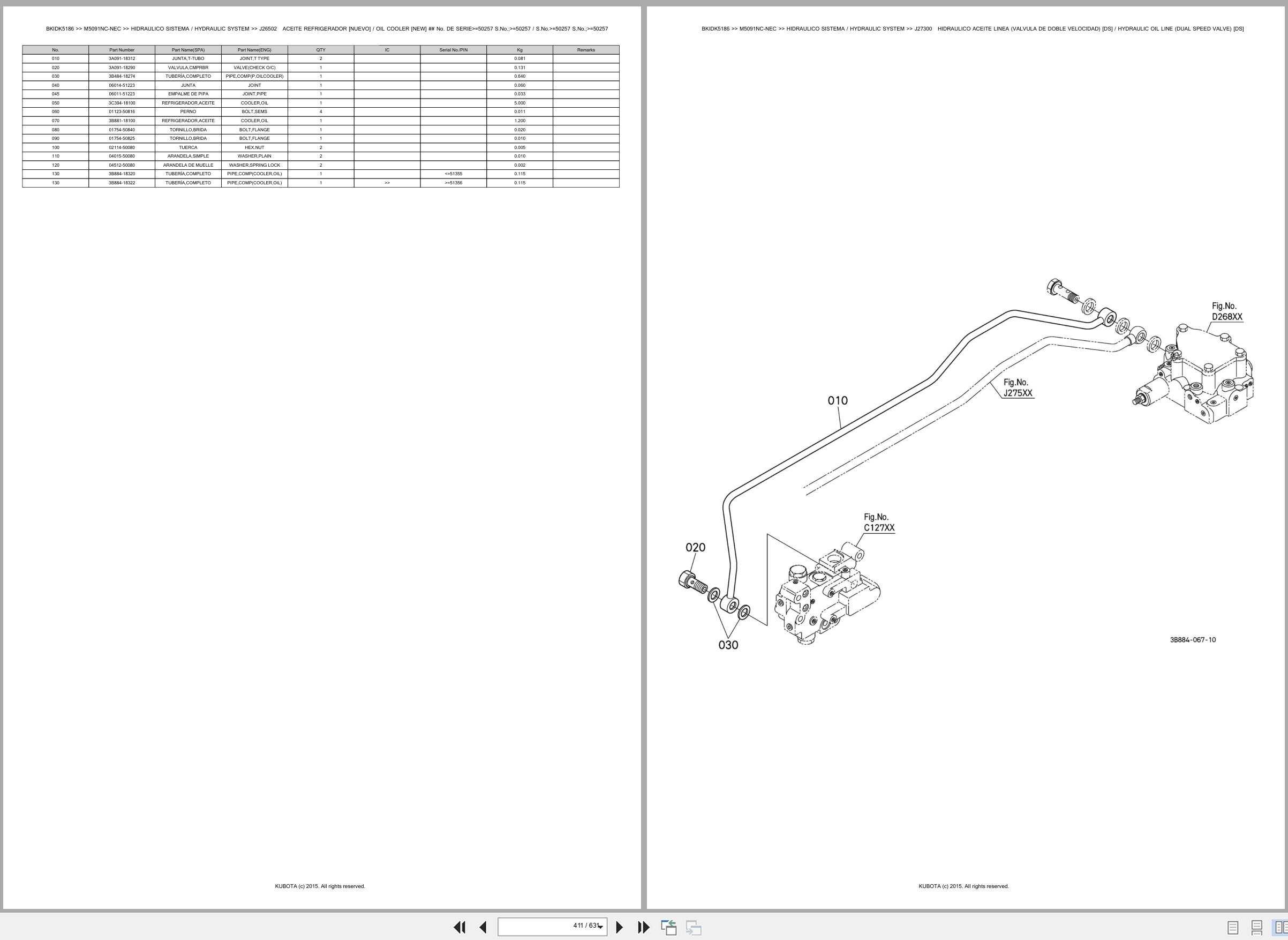 Kubota Tractor M5091NC NEC Spare Parts Catalog EN ES (3)