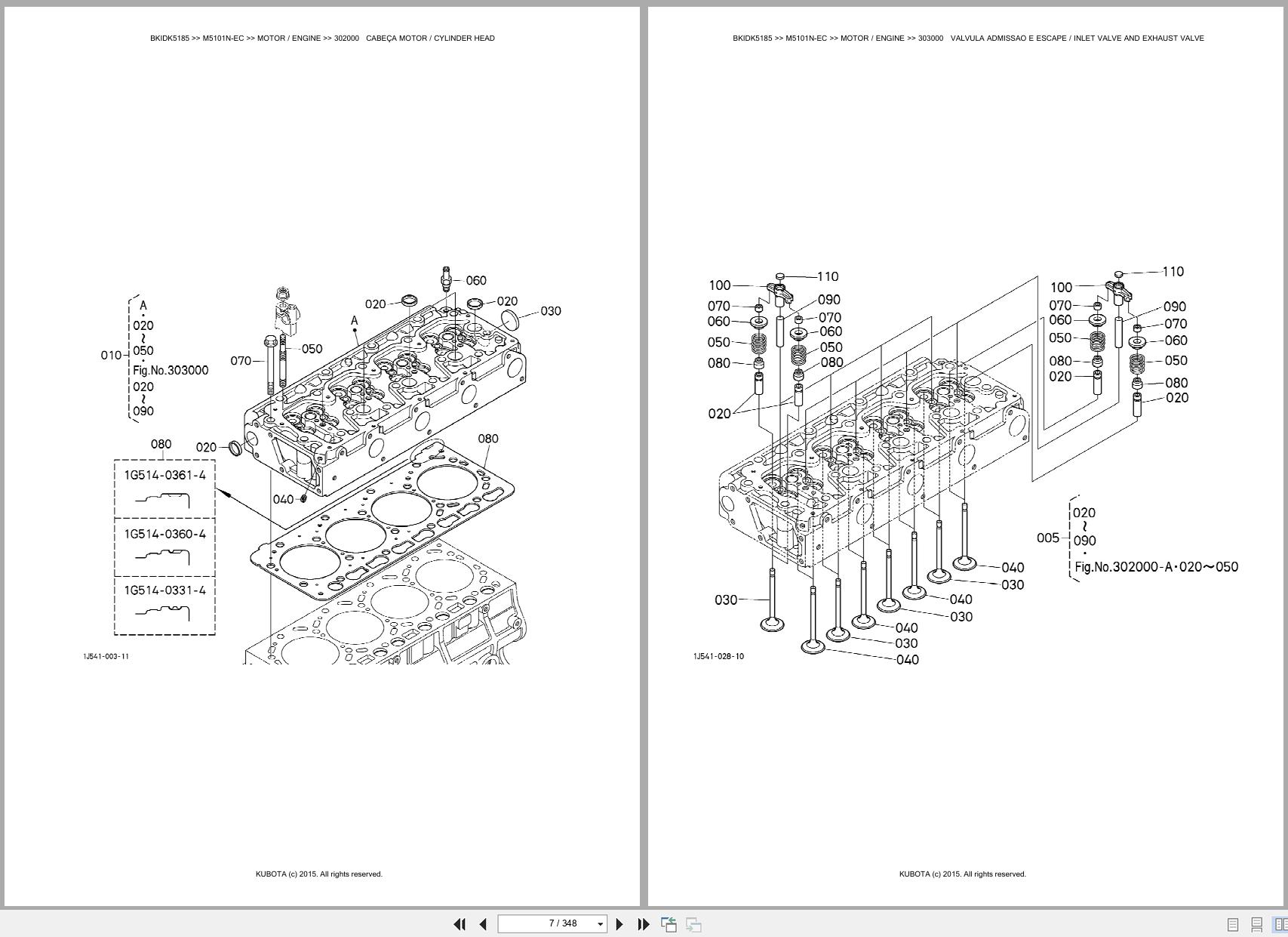 Kubota Tractor M5101N EC Spare Parts Catalog EN PT (3)
