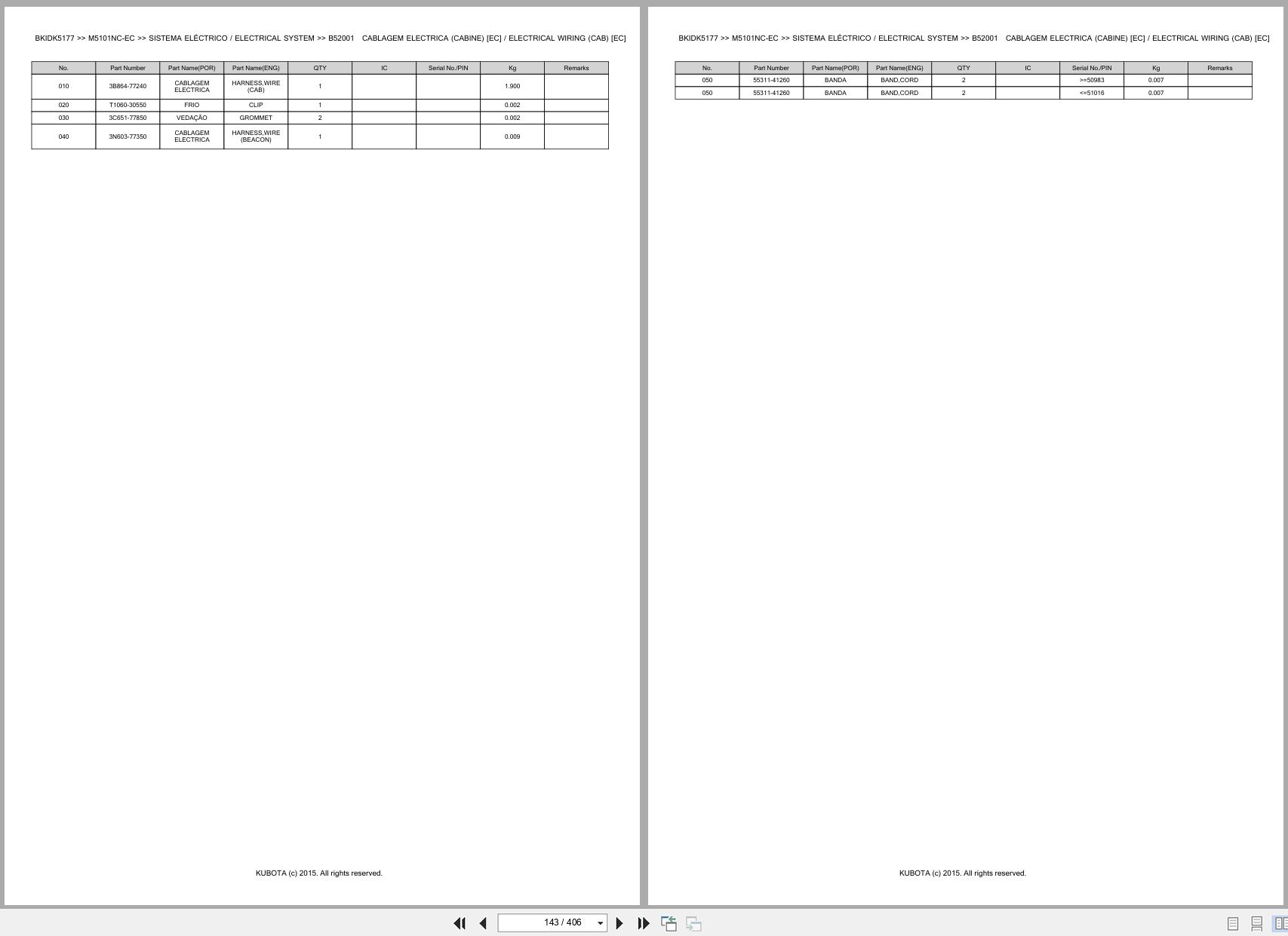 Kubota Tractor M5101NC EC Spare Parts Catalog EN PT (2)