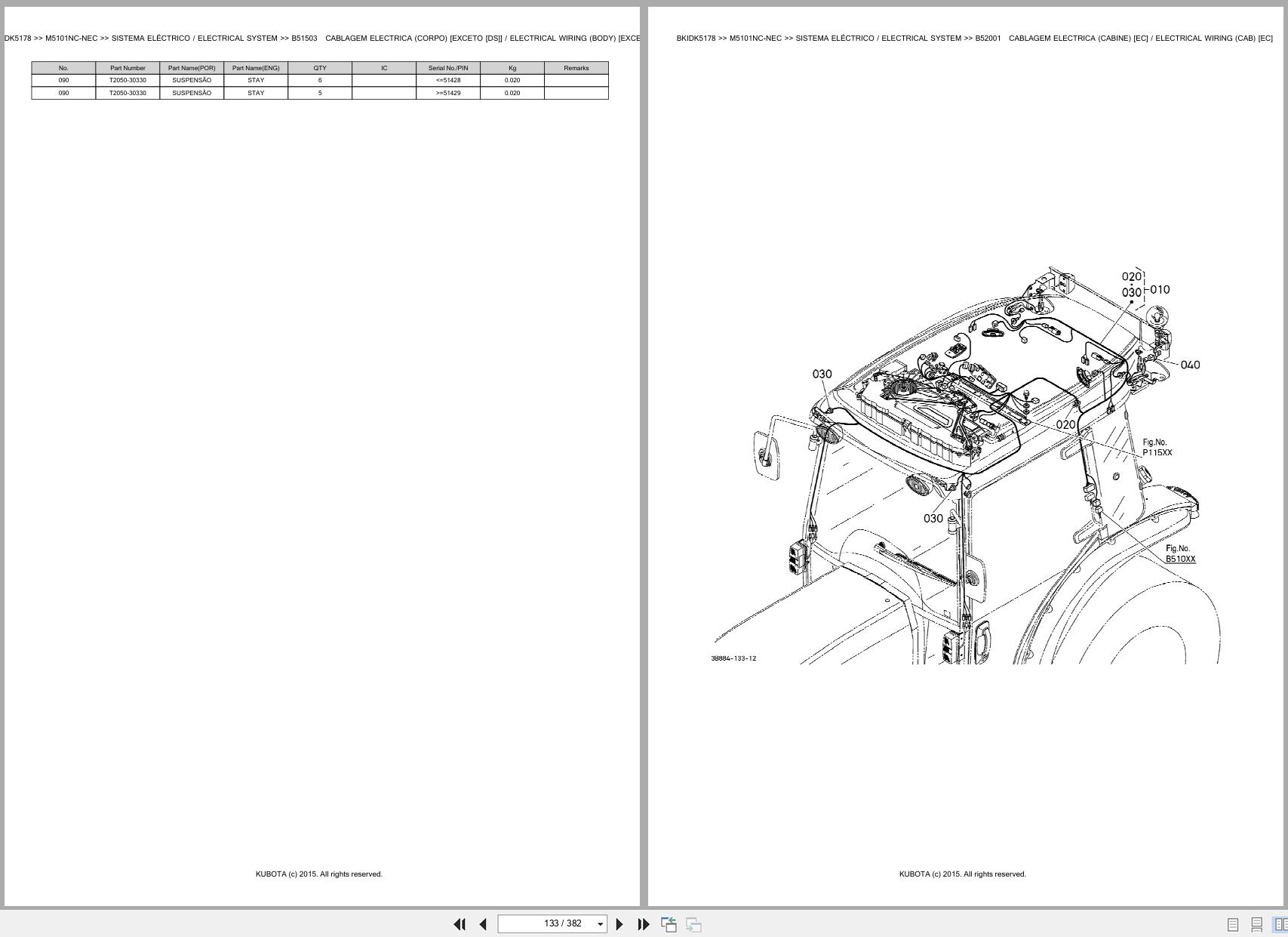 Kubota Tractor M5101NC NEC Spare Parts Catalog EN PT (2)