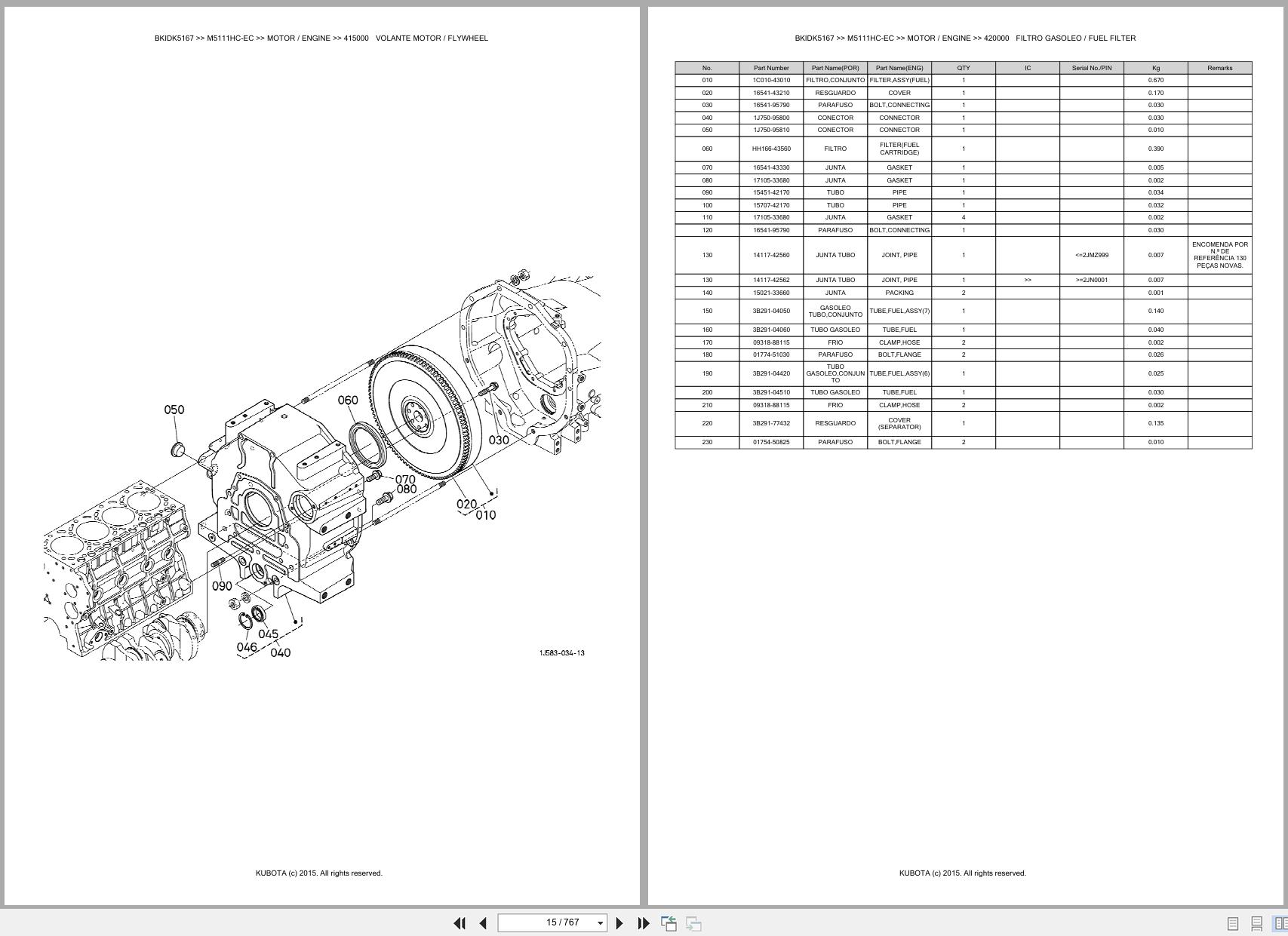 Kubota Tractor M5111HC EC Spare Parts Catalog EN PT (3)