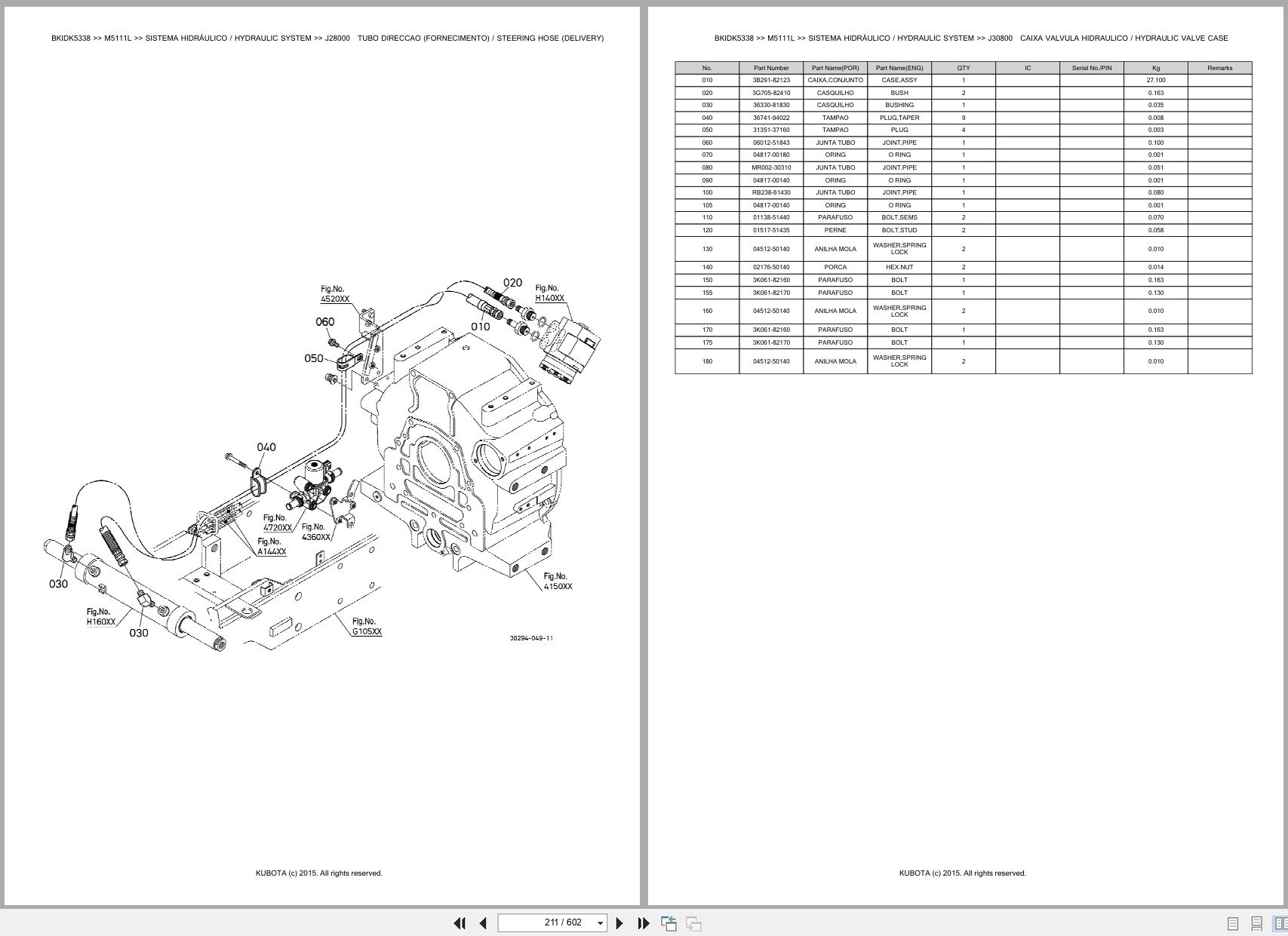 Kubota Tractor M5111L Spare Parts Catalog EN PT (2)