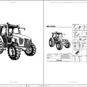 Kubota Tractor M5111UNC Spare Parts Catalog EN ES (1)