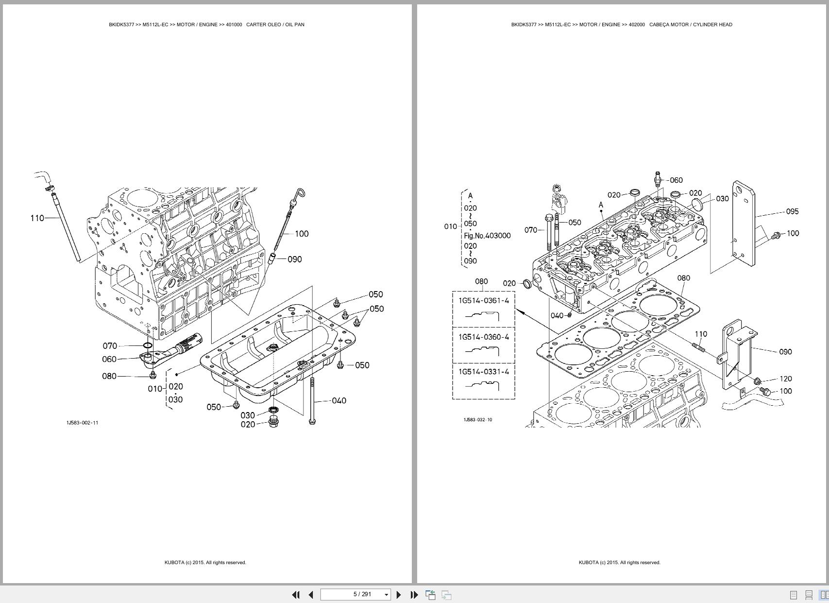 Kubota Tractor M5112L EC Spare Parts Catalog EN PT (3)