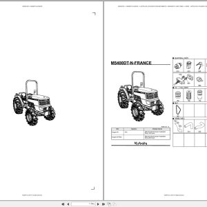 Kubota Tractor M5400DT N FRANCE Spare Parts Catalog EN ES (1)