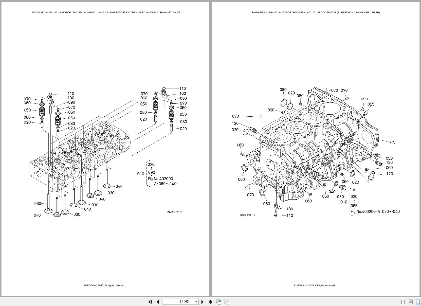 Kubota Tractor M6 142 Spare Parts Catalog EN PT (3)