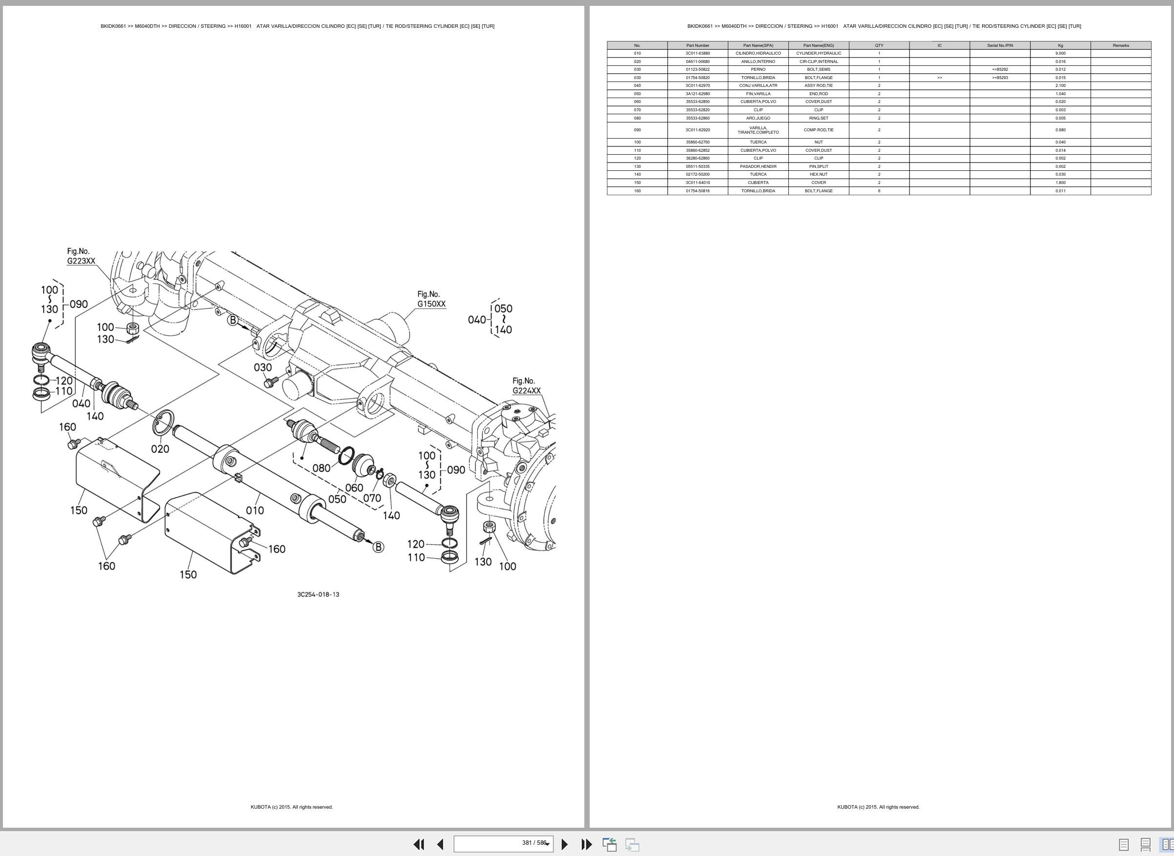 Kubota Tractor M6040DTH Spare Parts Catalog EN ES (3)
