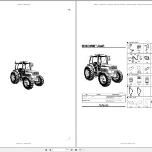 Kubota Tractor M6800SDT CAB Spare Parts Catalog EN ES (1)