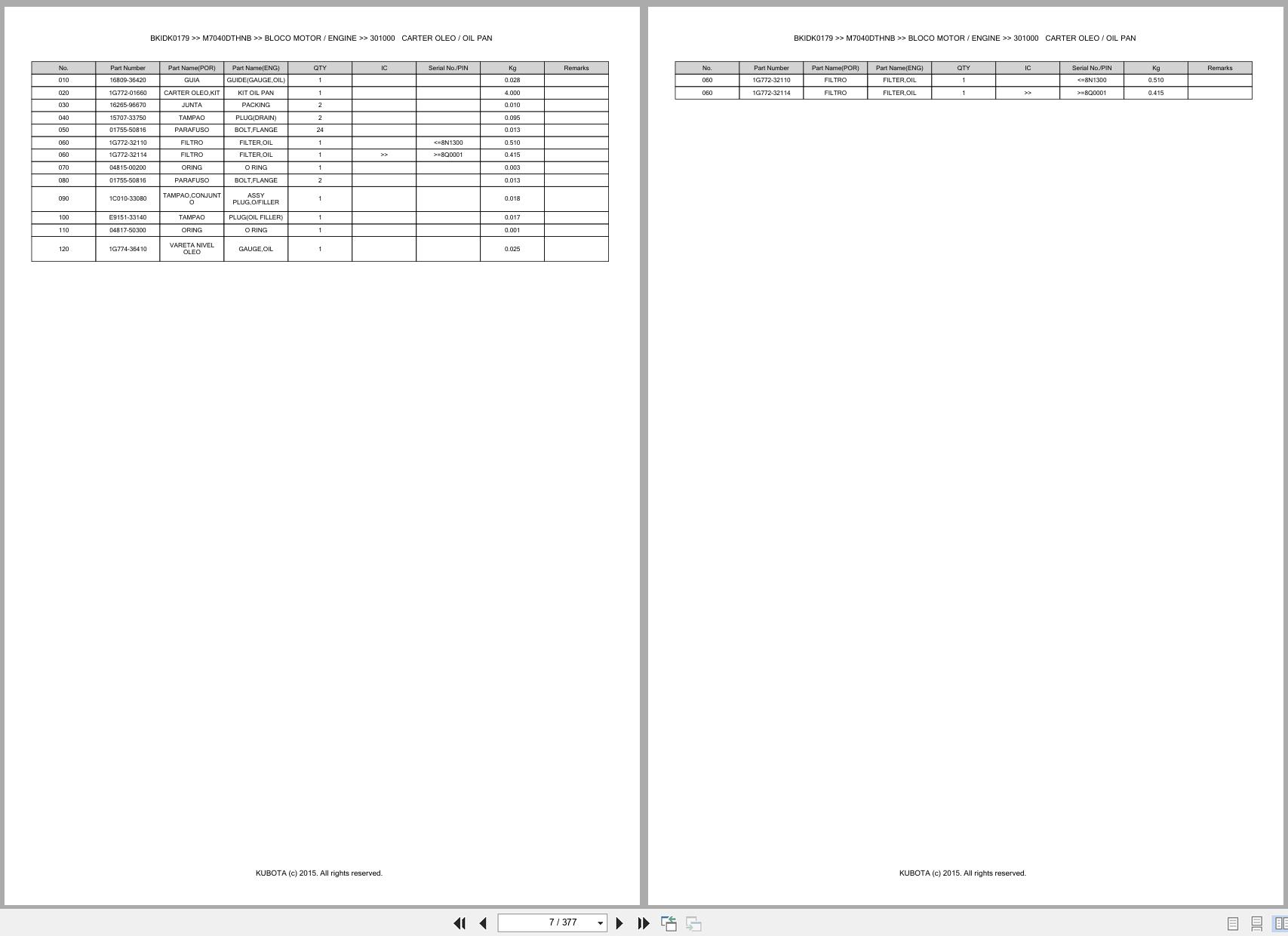 Kubota Tractor M7040DTHNB Spare Parts Catalog EN PT (3)