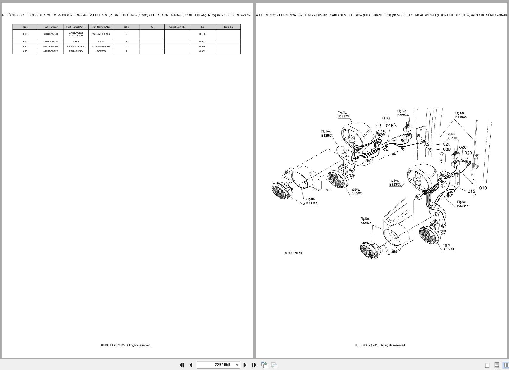 Kubota Tractor M7131P M7131KVT Spare Parts Catalog EN PT (2)