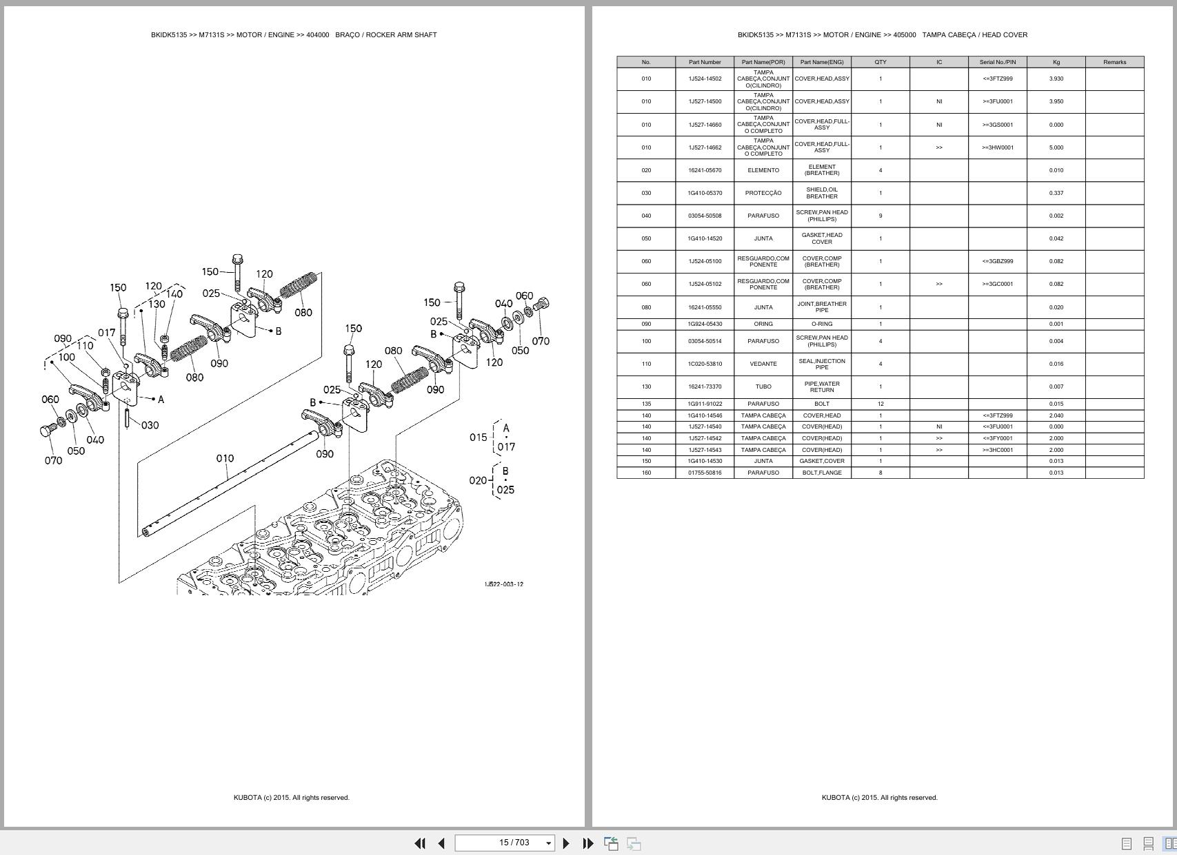 Kubota Tractor M7131S Spare Parts Catalog EN PT (3)